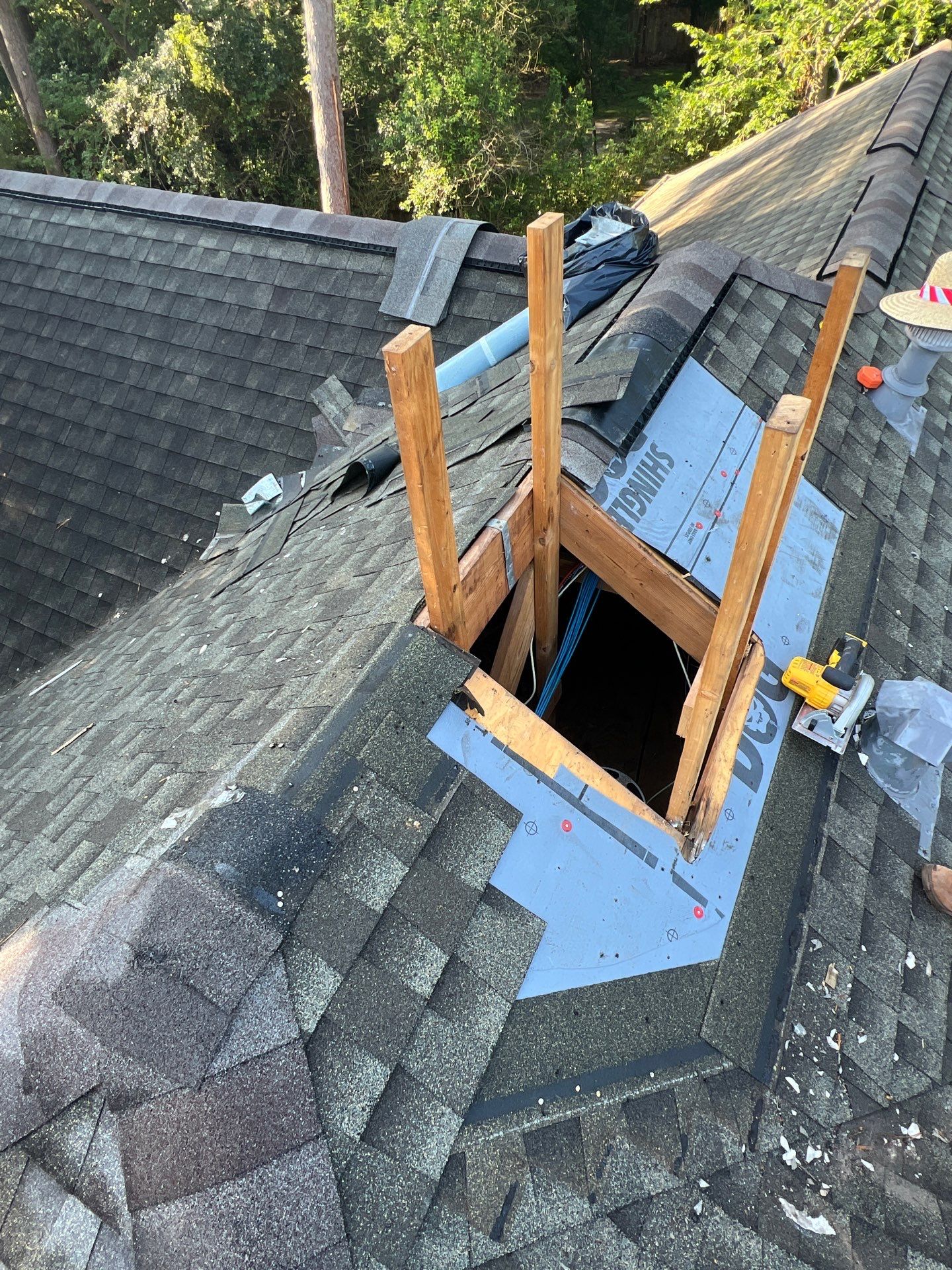 Hail Damage using Metal by Roof Repair Company
