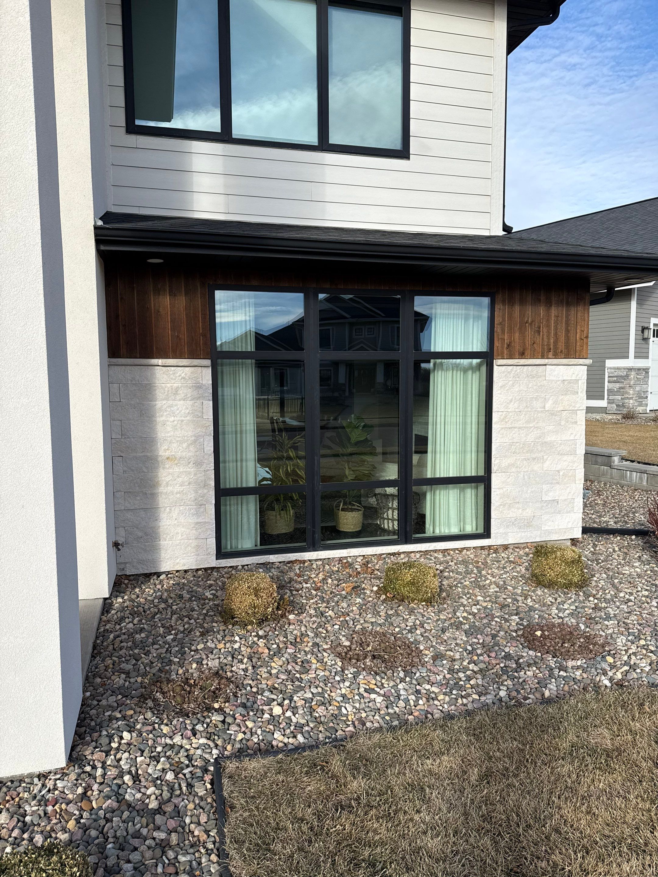 Modern Residential Exterior Painting and Door Refinishing in Sioux Falls by Select Painting, Coatings & Garage Cabinets