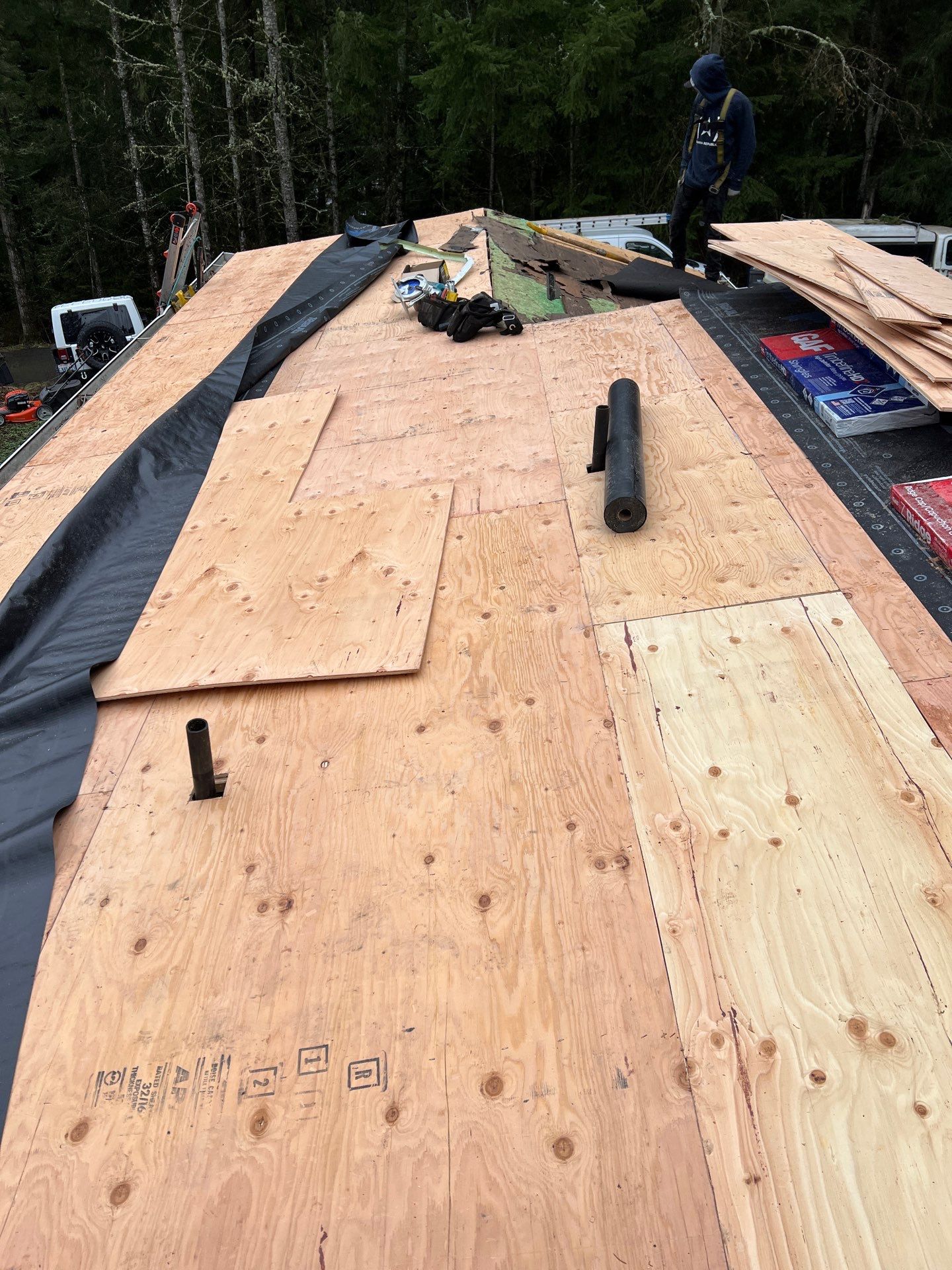 Residential Roofing Installation using GAF HDZ Shingles by Roofing Formula LLC