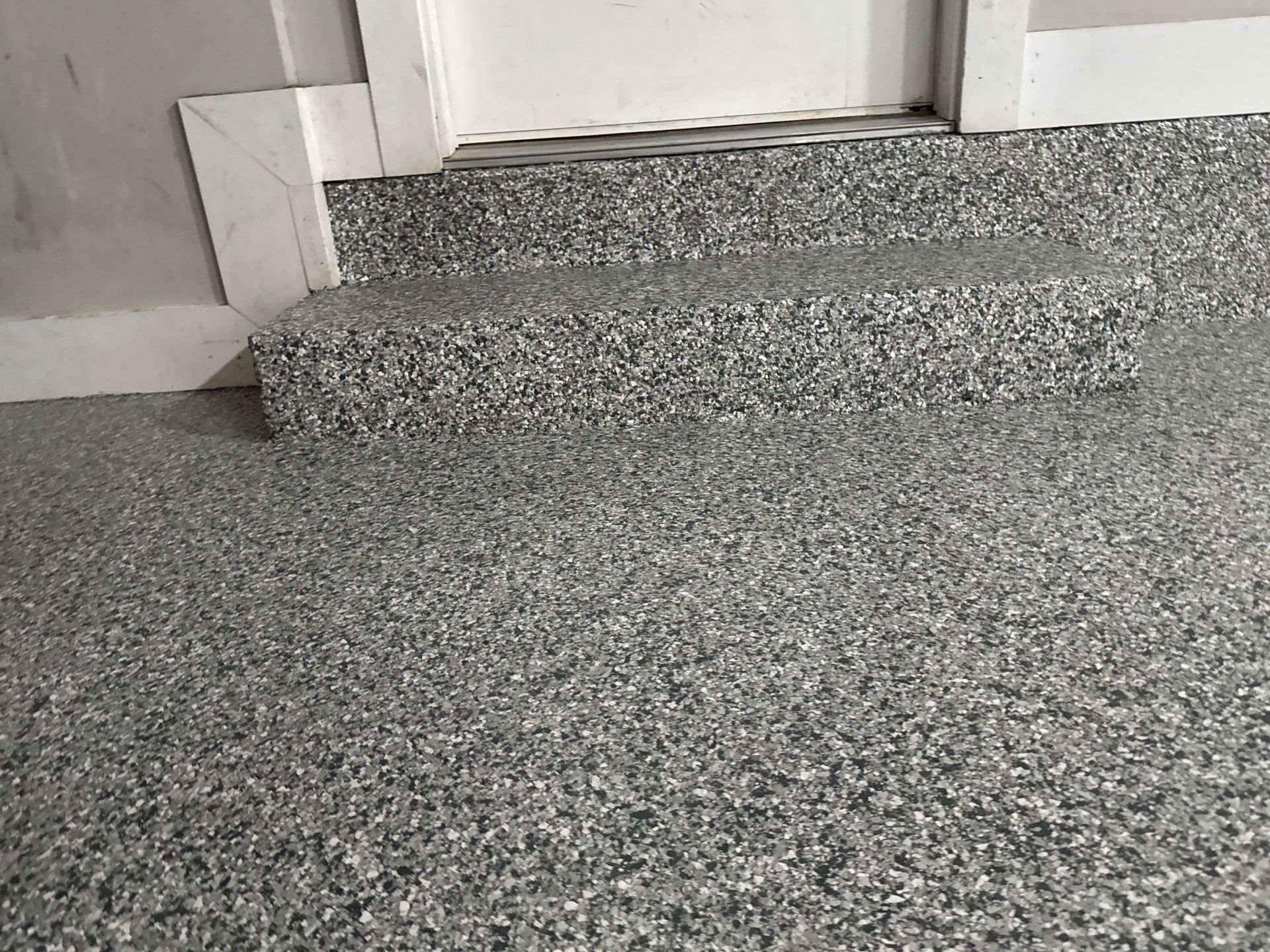 Garage in High Springs, FL in Slate Stone by Cross Creek Concrete Coatings