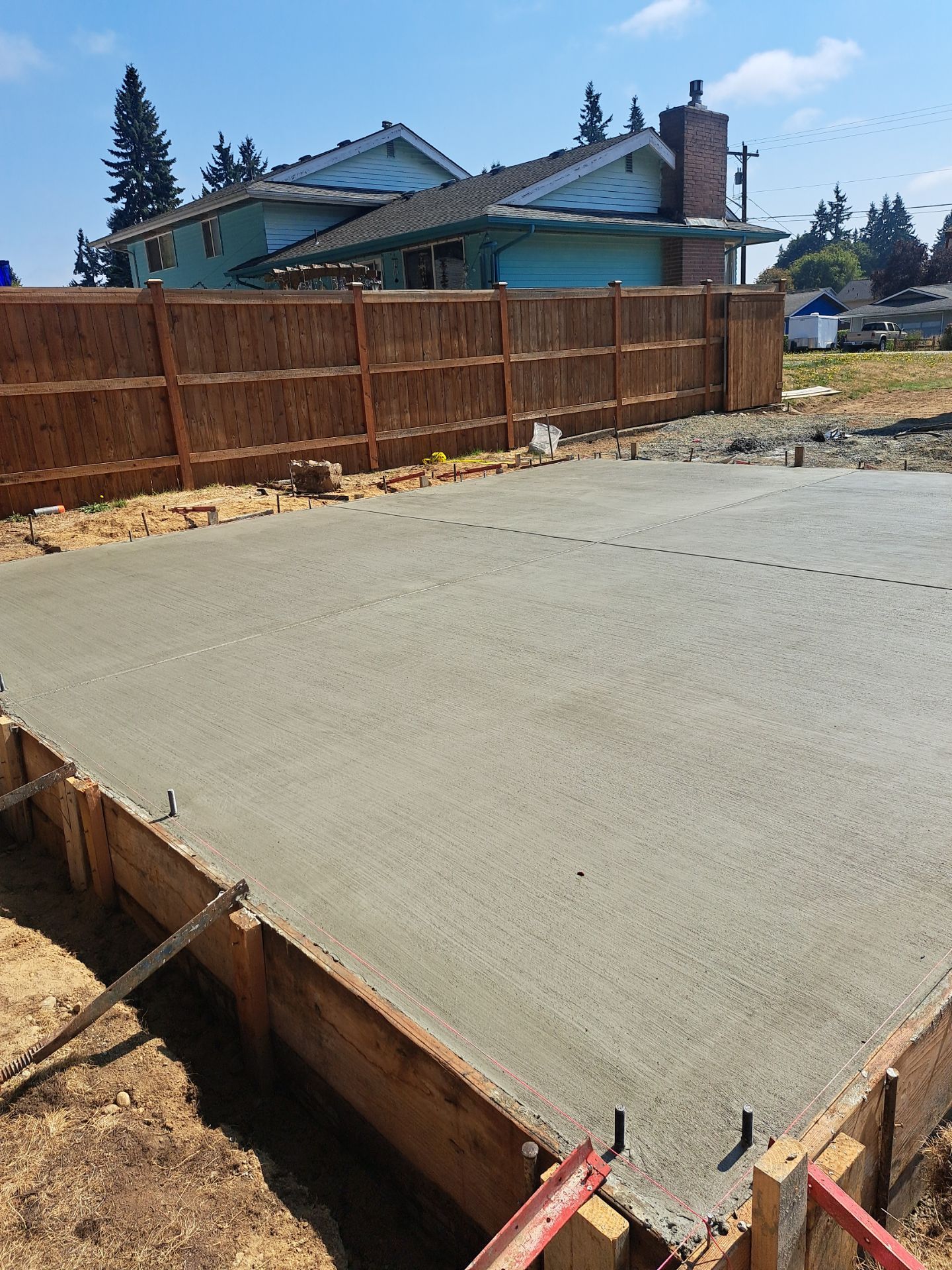 Backyard Concrete Slab Installation | Everett  by Jireh Asphalt & Concrete Inc 