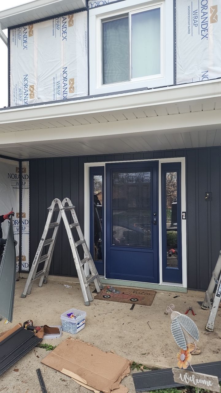 Full Exterior Home Transformation – Metal Slate Roof in Fort Wayne, IN by 4Ever Metal Roofing