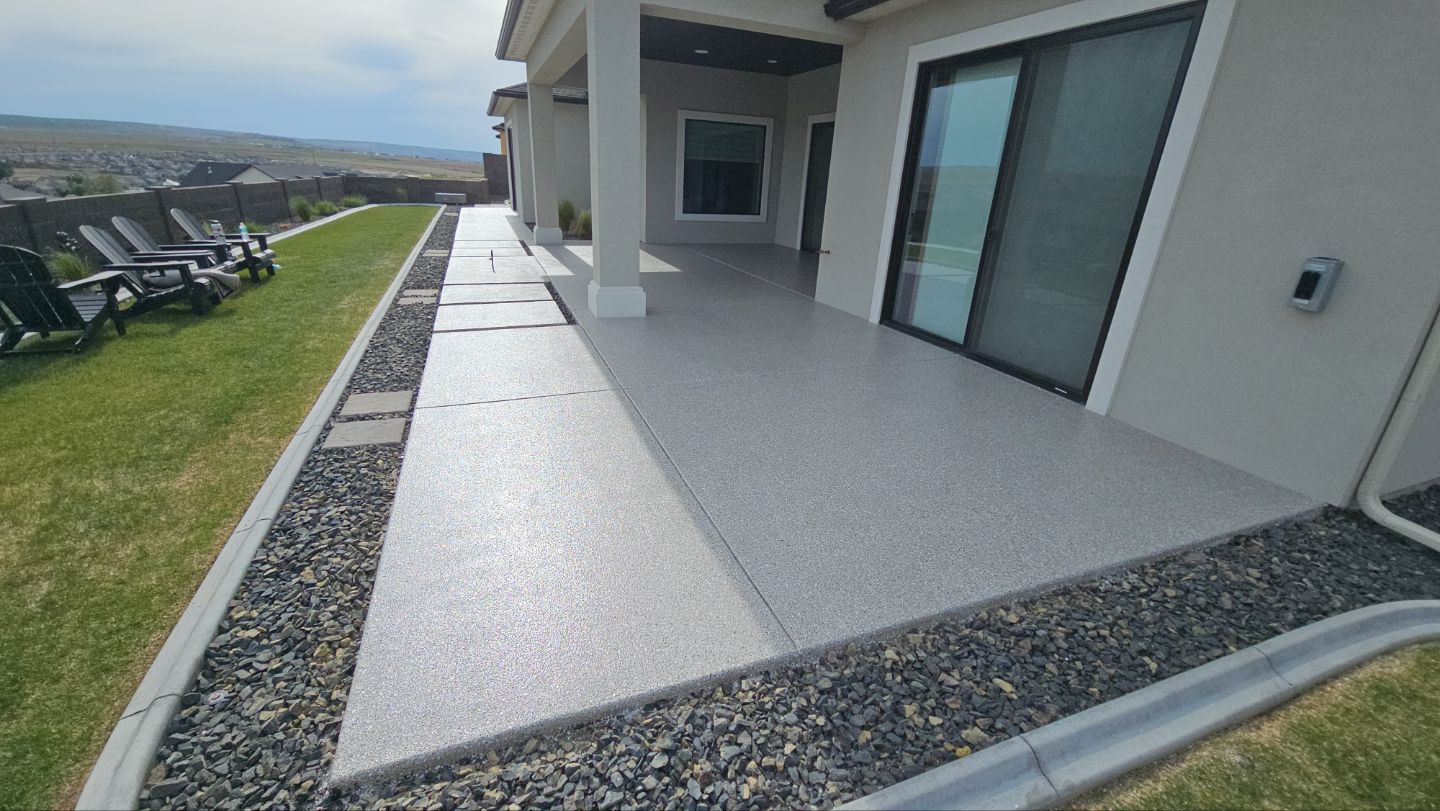 Garage Transformation using Claystone Hybrid by Croc Coatings, LLC