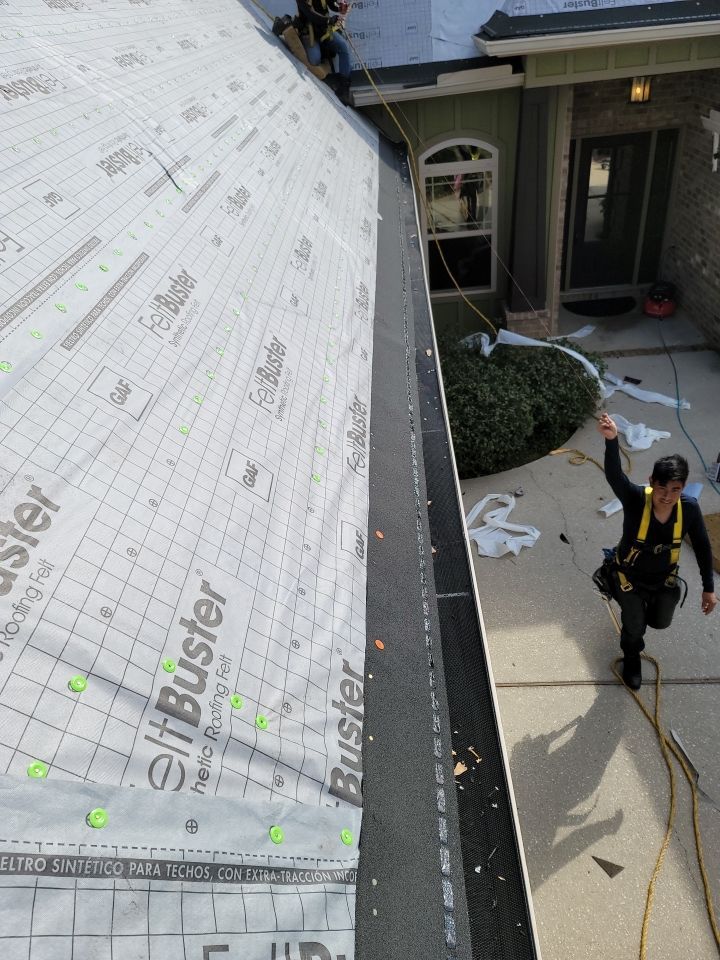 Residential Roofing Installation using Roof Replacement by American Roofing & Construction LLC