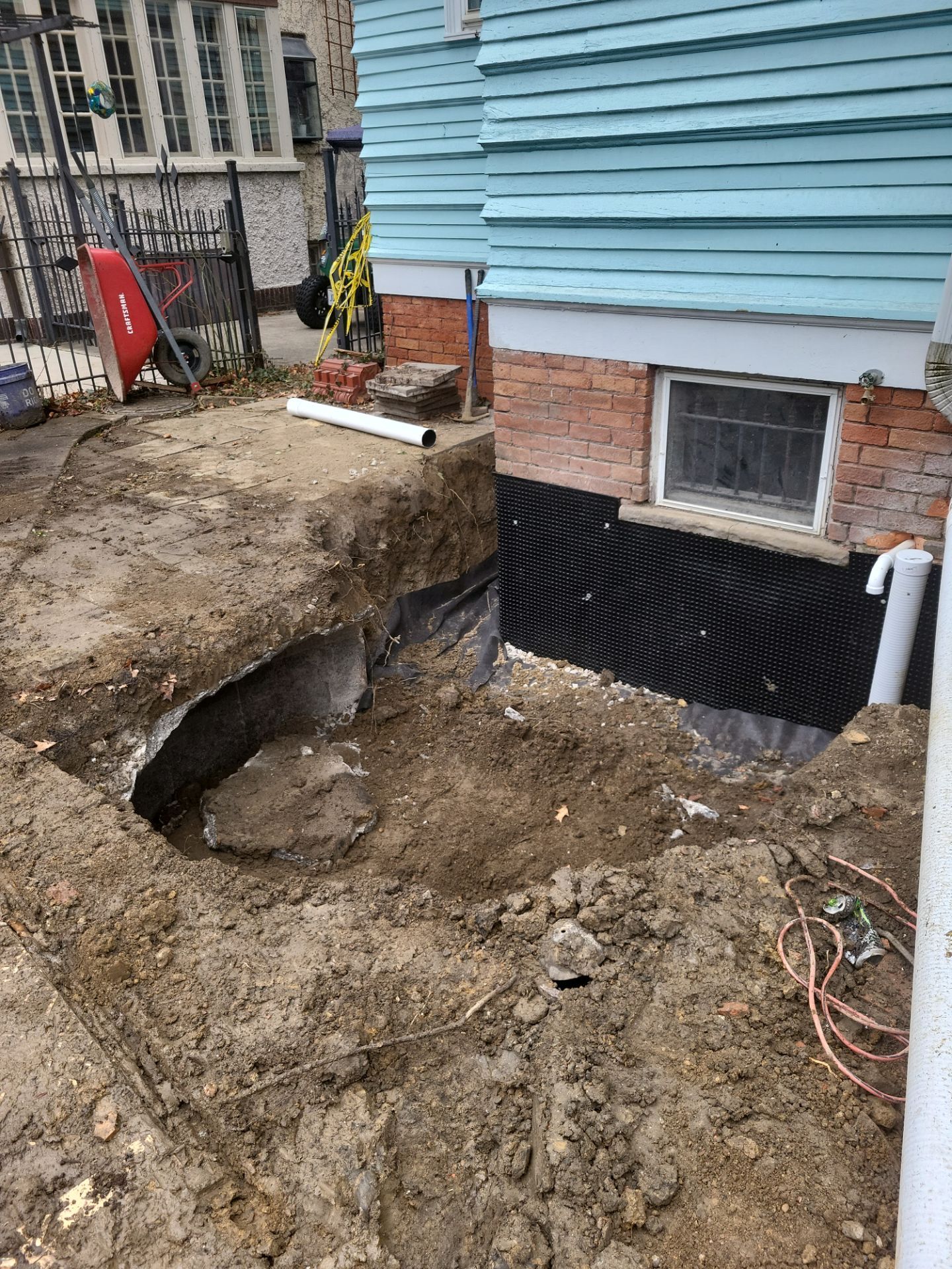 Exterior Basement Waterproofing & Combo Sump Backup System by Toledo Basement Repair