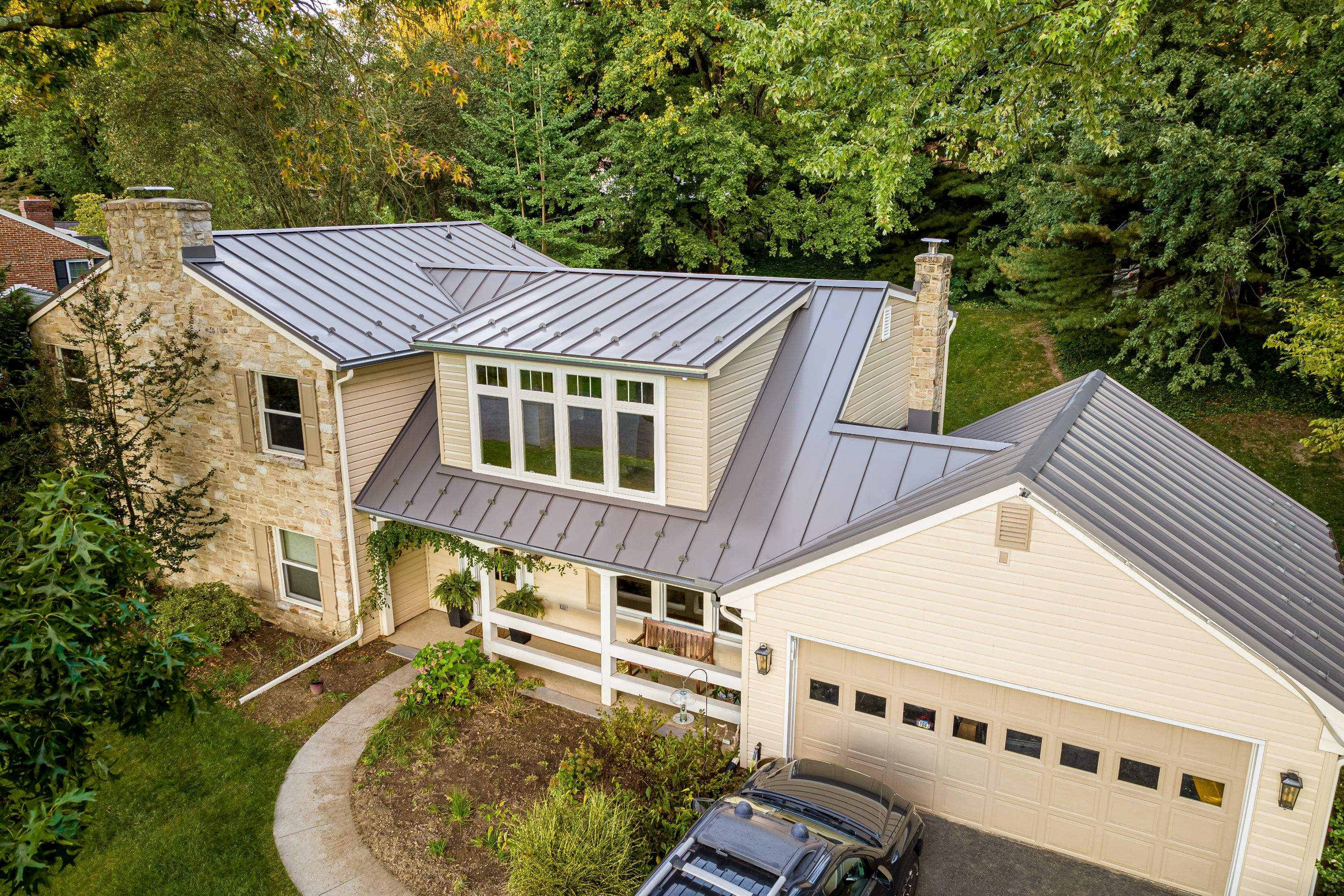 Metal roof-musket gray by Esh Builders
