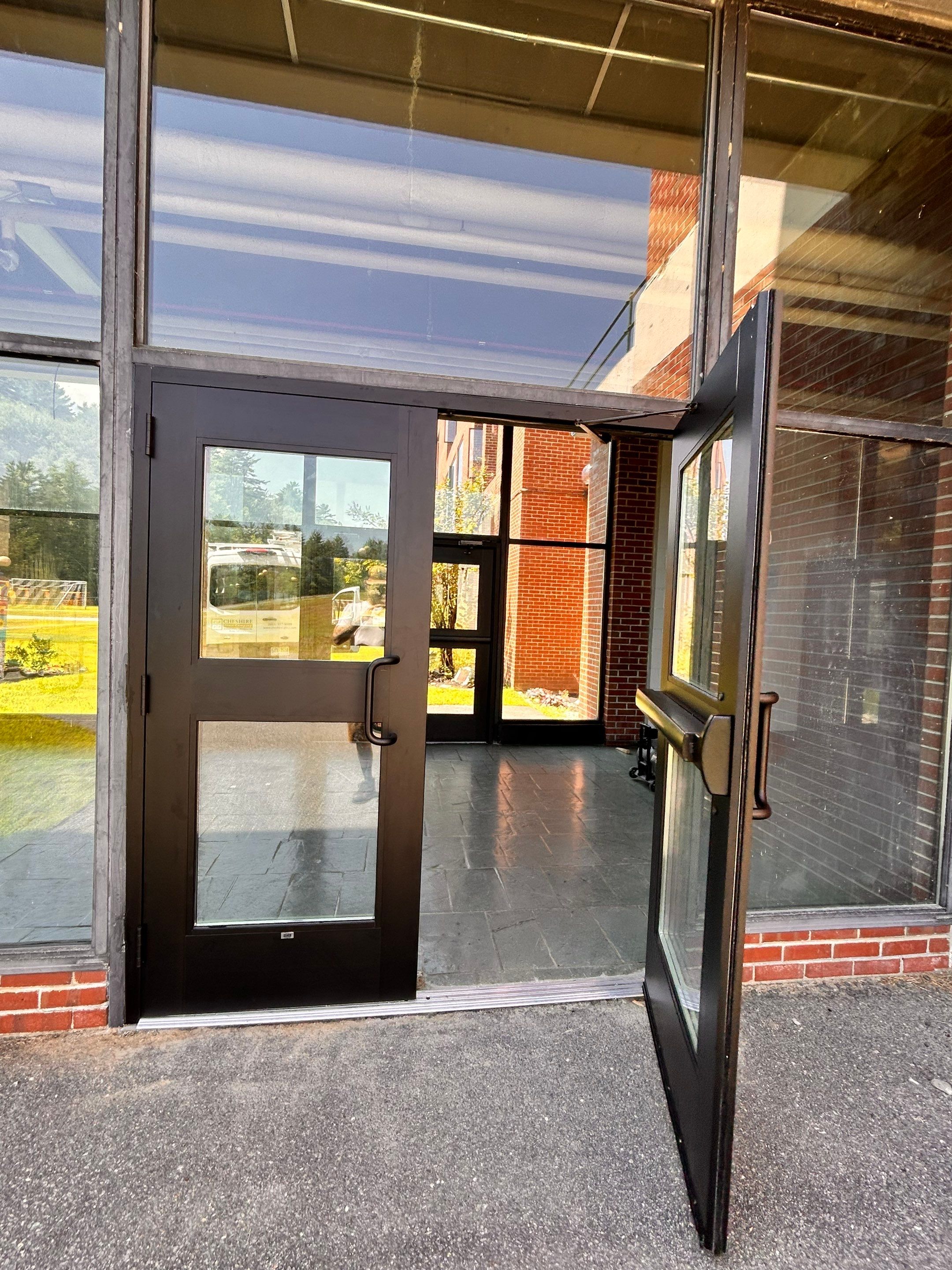 Commercial Door using Portal Wide Stile Door by Cheshire Glass Company