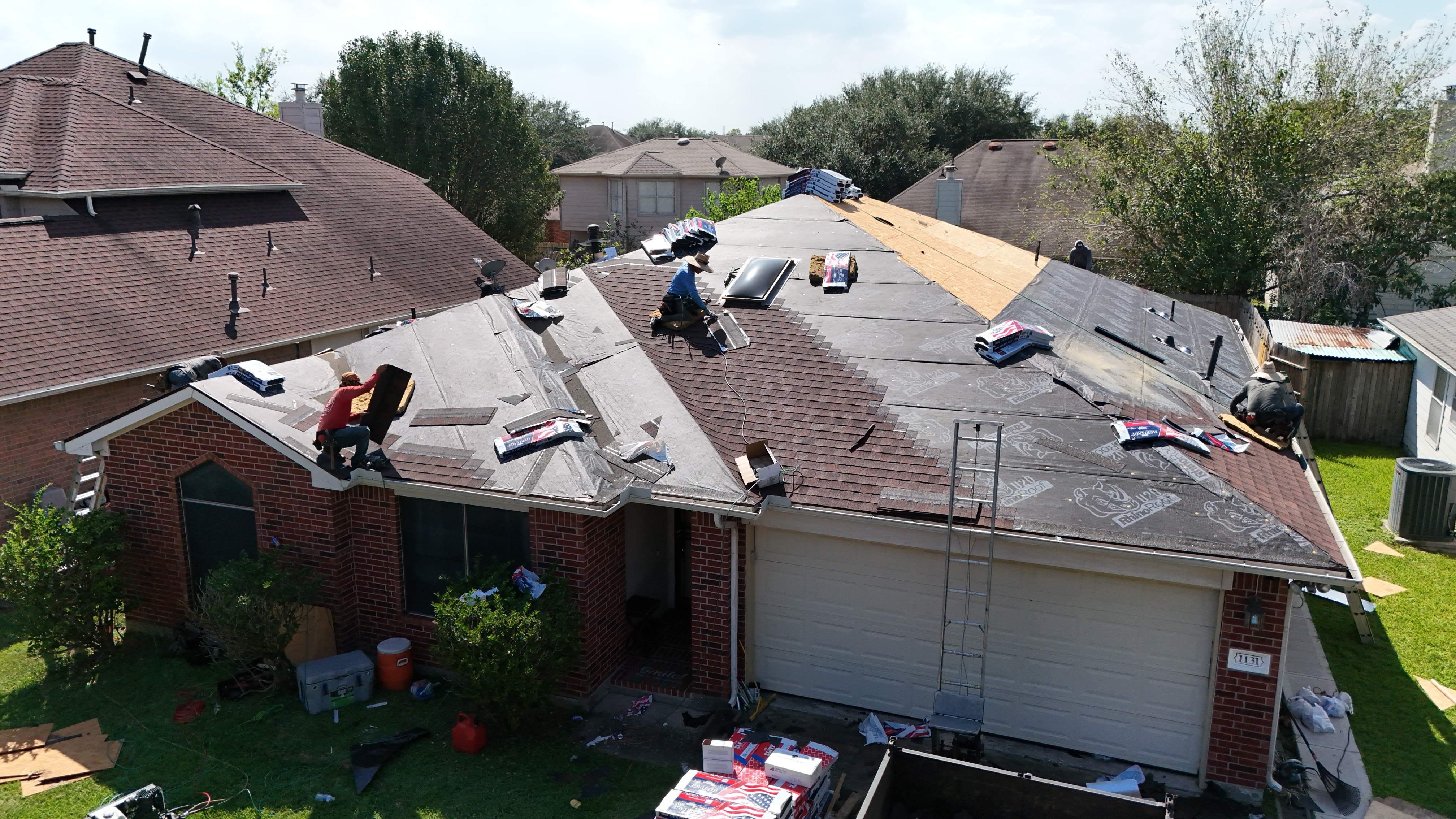 Roof Replacement with Skylights — Channelview, TX by PL Roofing & SB Roofing, LLC.