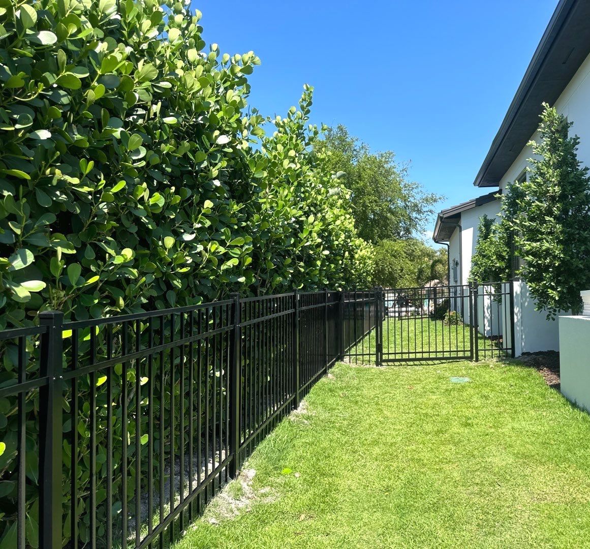 Aluminum Fence Installation using Black 3 Rail Aluminum Fence by Asap fence and gates, LLC