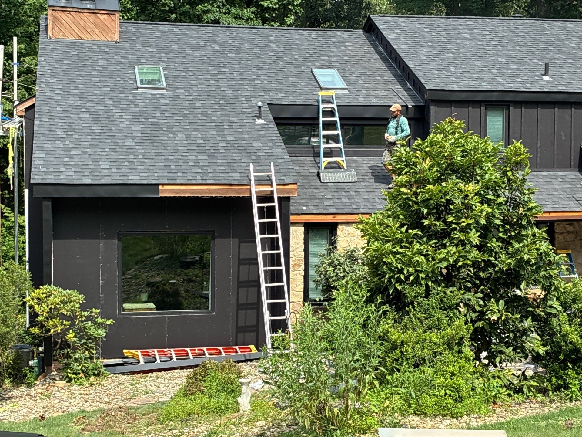 James Hardie Board and Batten Midnight Black Renovation in Wexford by Ideal Siding Pittsburgh