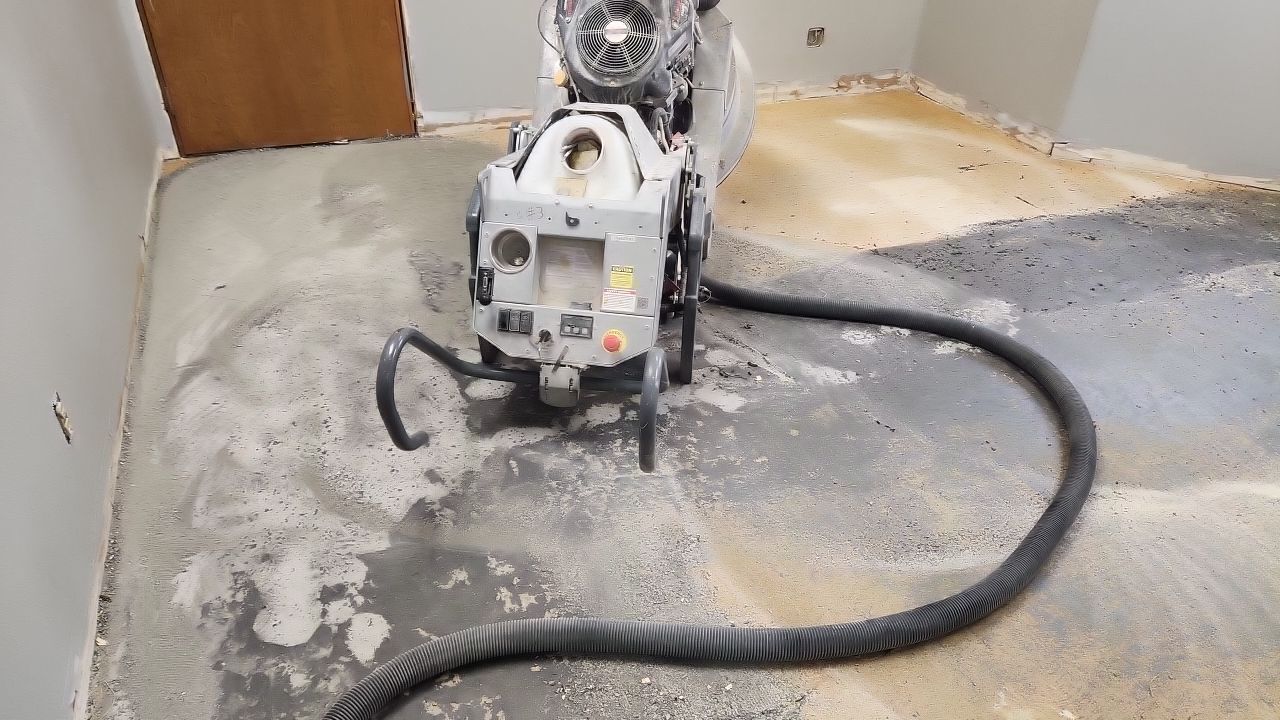 Commercial Floor Transformation using 1/8 Tidal Wave by Croc Coatings, LLC