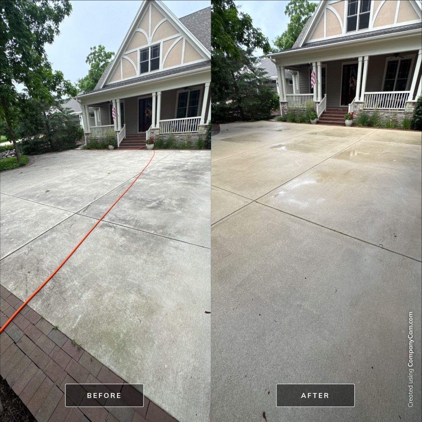 Project in Lake Geneva by Simmons Power & Soft Washing