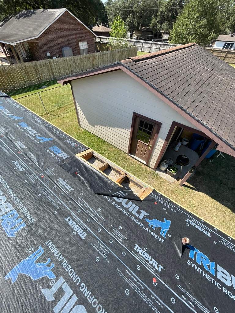 Residential Roofing Installation using Synthetic Underlayment & Replacing Rotted Decking by Black Coast Roofing
