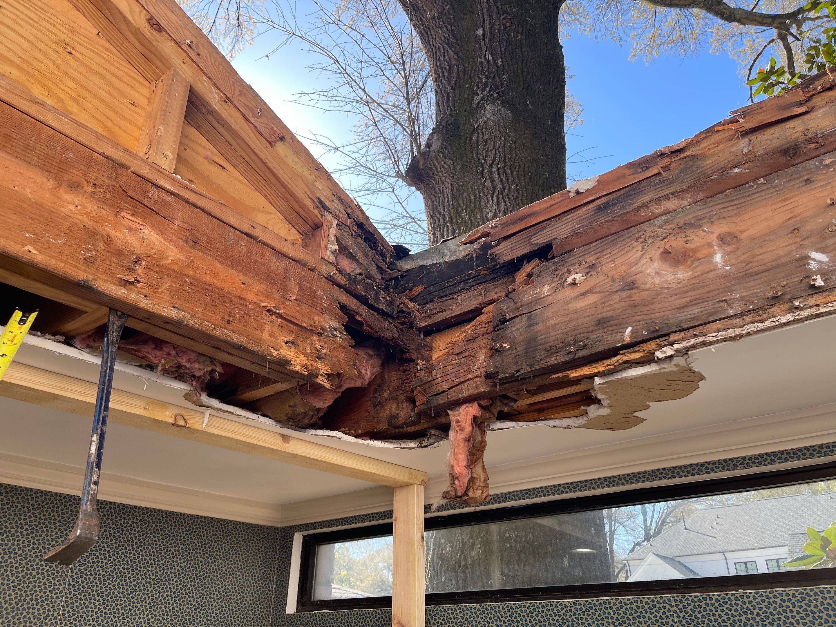 Structural Wood Rot Repair and Custom Skylight Installation in Memphis by Revival Roofing Services