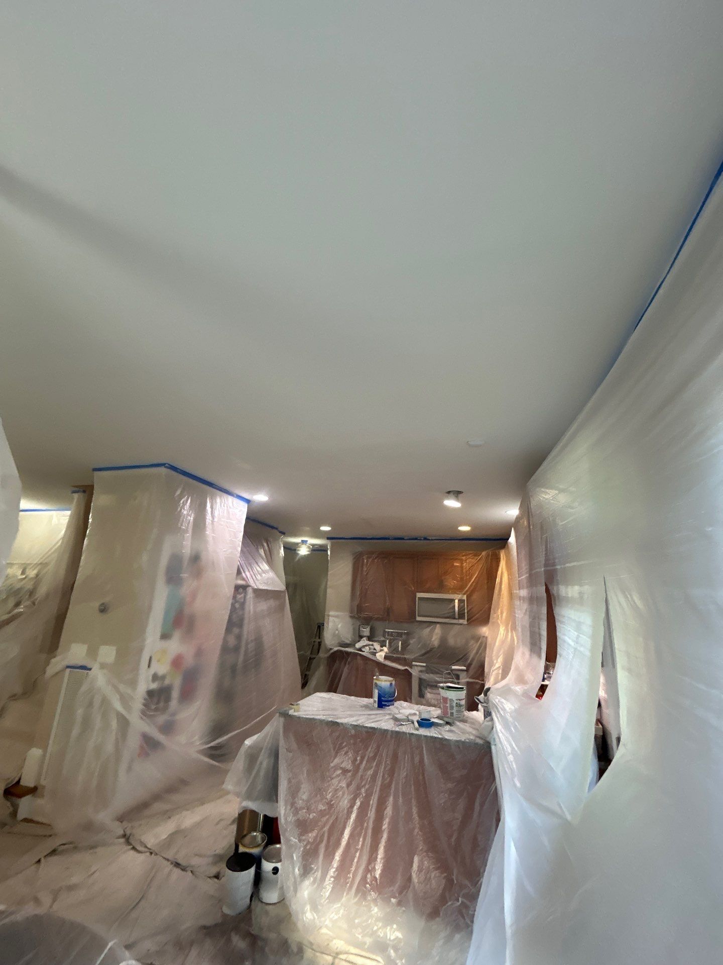 Drywall damage repair and repaint by GonzalezPainters & Contractors Inc 