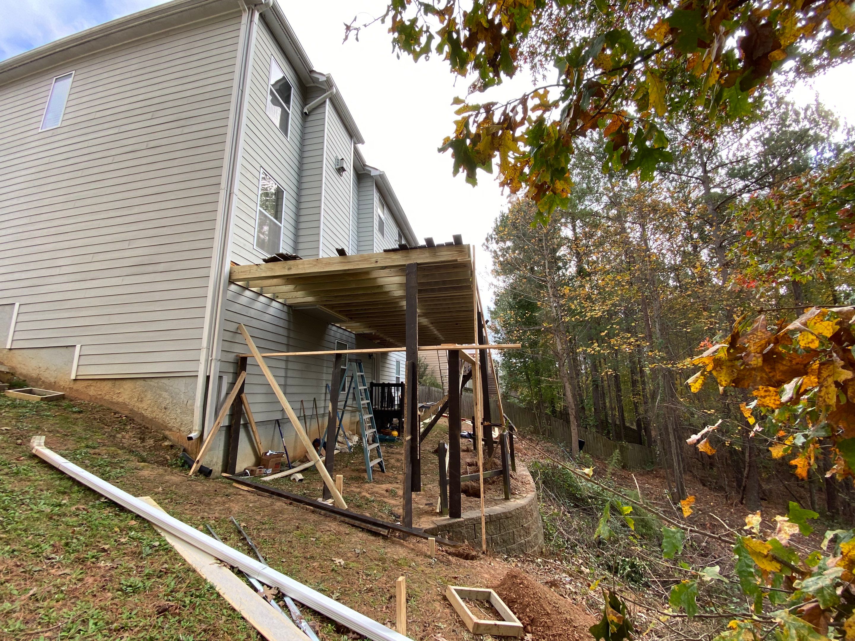 Elevated Screened Porch and Composite Deck Installation in Dallas by Swift Home Renovations