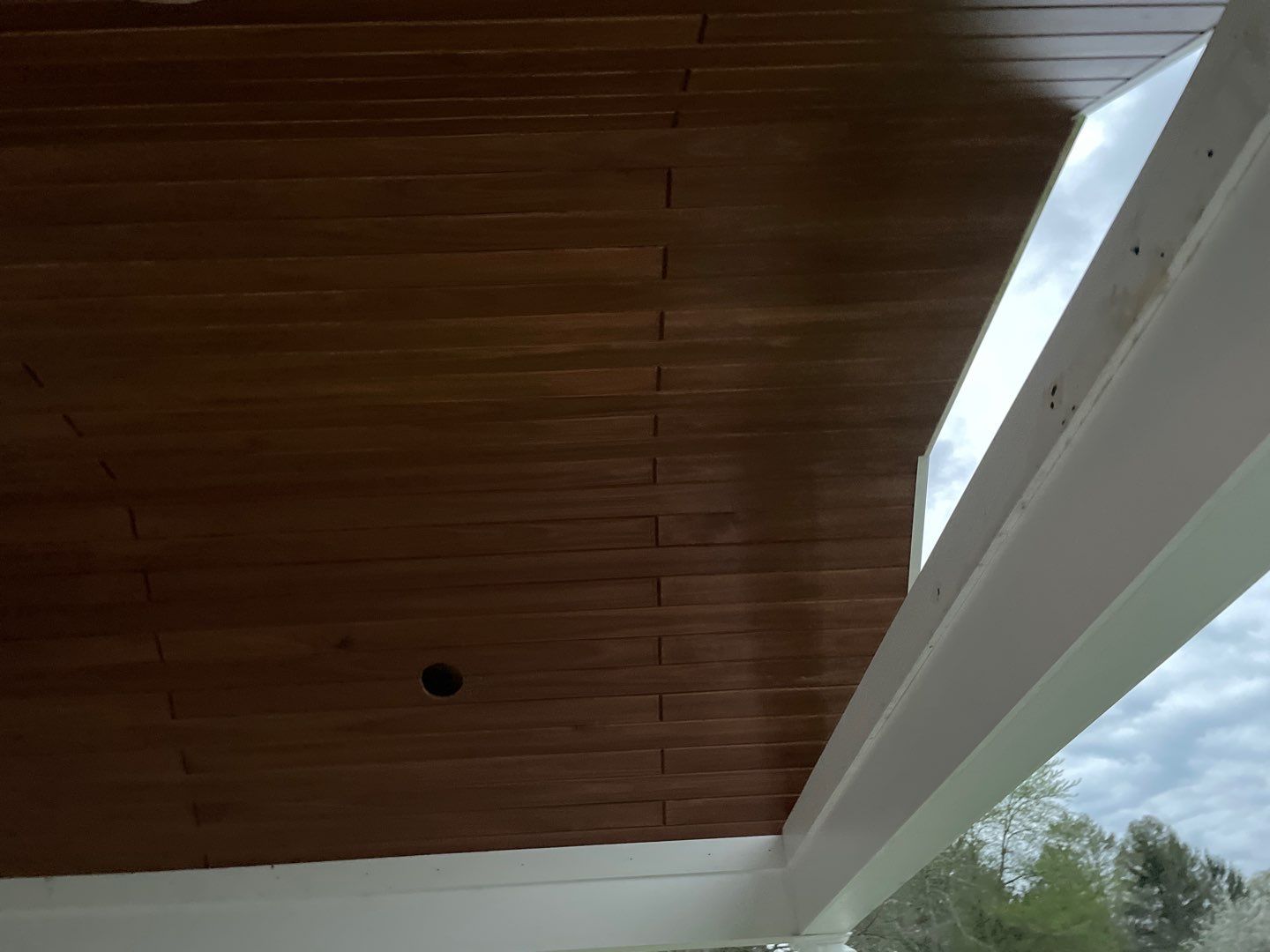 New deck With A frame porch In Morrisville PA by deck guardian