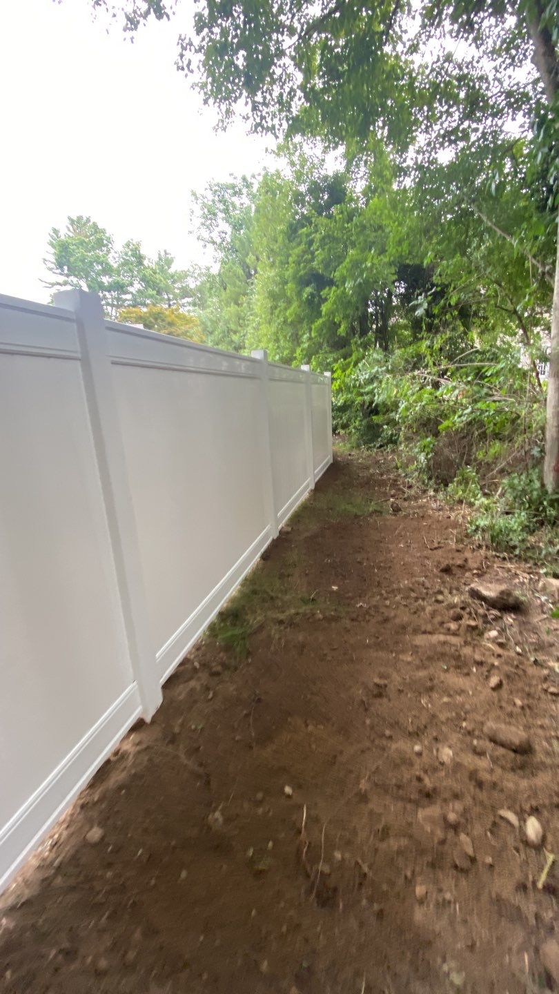 Fence Installation using Vinyl Fence 6ft Privacy by A Plus Exterior
