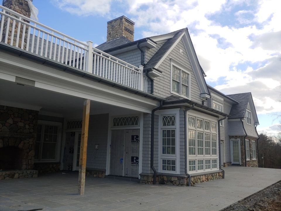 Gutter Installation using Half Round Aluminum Gutter in Natick, MA by Gutter Pro Enterprises