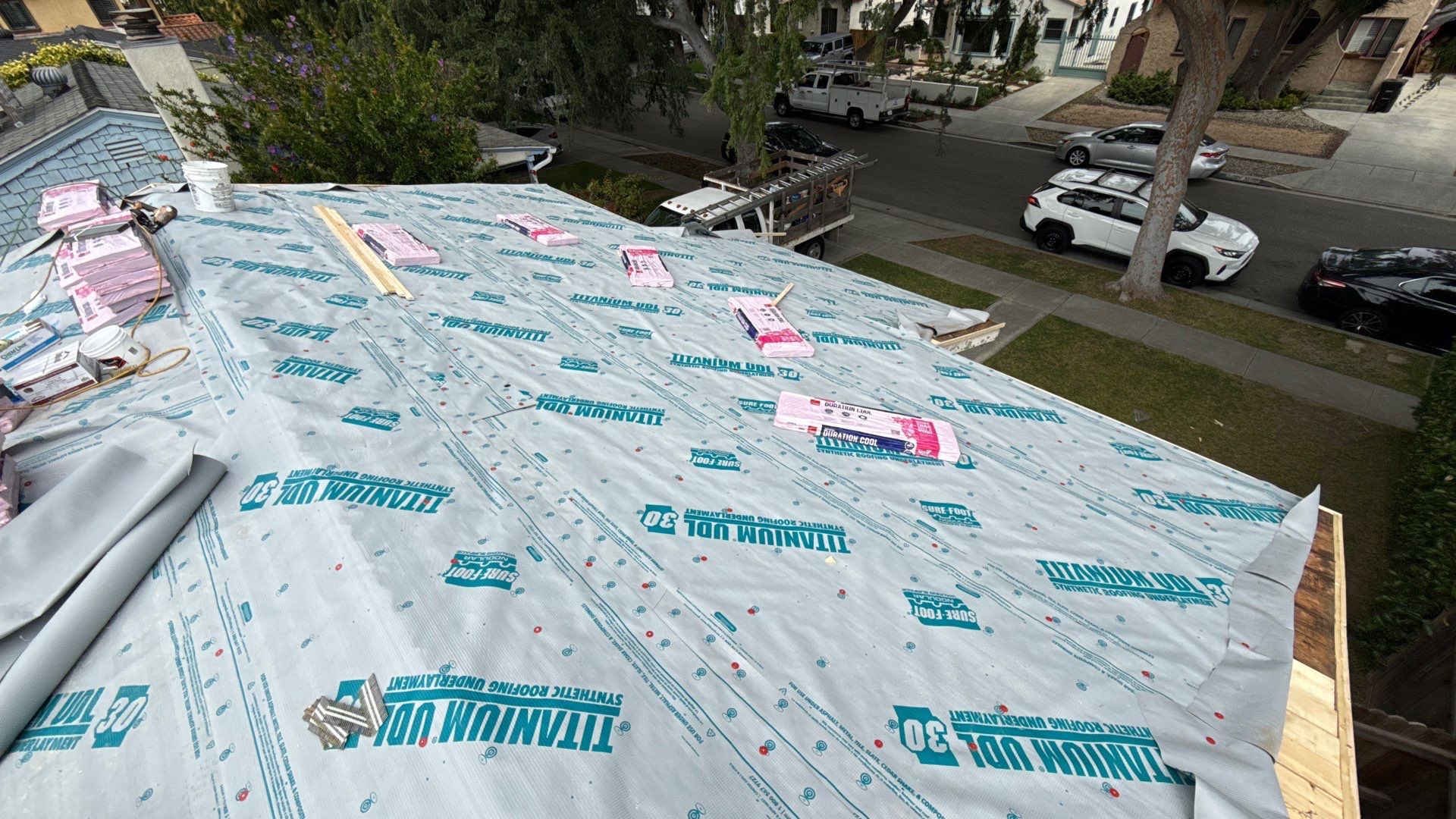 Residential Roofing Installation using Owens Corning Duration Cool Shingles by Hull Brothers Roofing