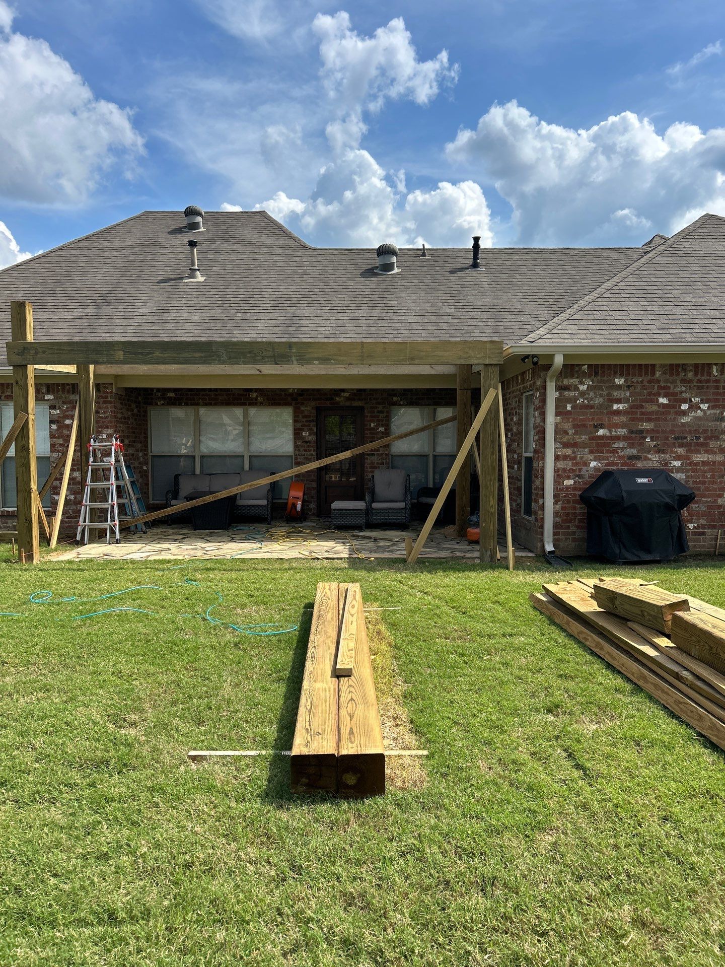 Pergola using Treated Pine by Roberson Construction LLC