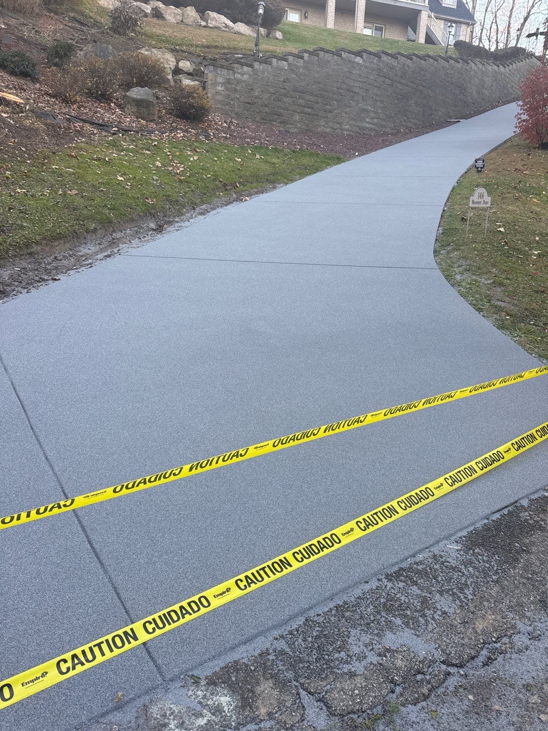 Steep Driveway Project in Sarver by Floors in a Day, Inc