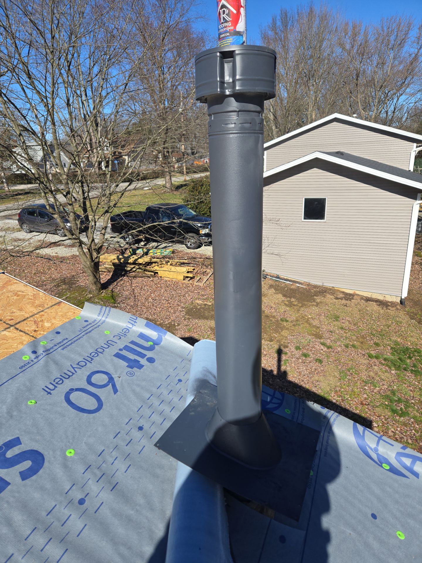 Atlas Pinnacle, Color, Coastal Granite, Drip Edge, Color, Black by Eagle Eye Roofing