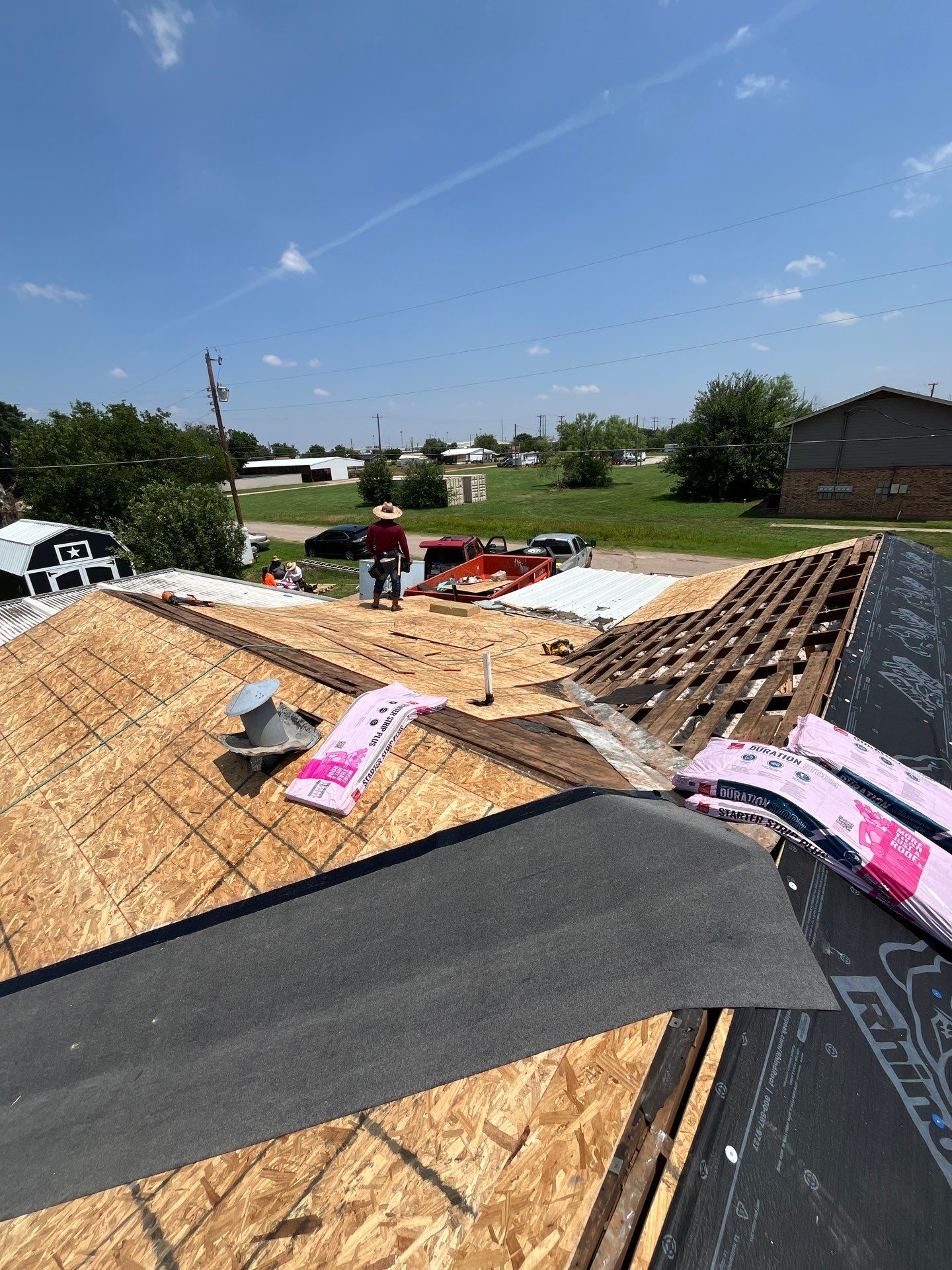 Reroof with Full Redeck by Berry Good Roofing 