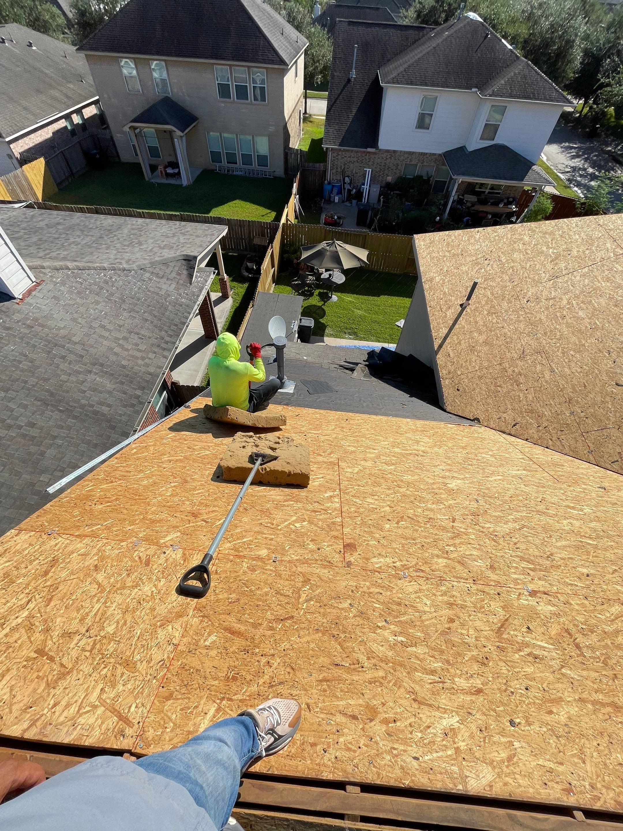 Residential Roofing Installation using Atlas Pinnacle® Pristine Shingles Weatherwood Color by CAP Roofing and Construction LLC