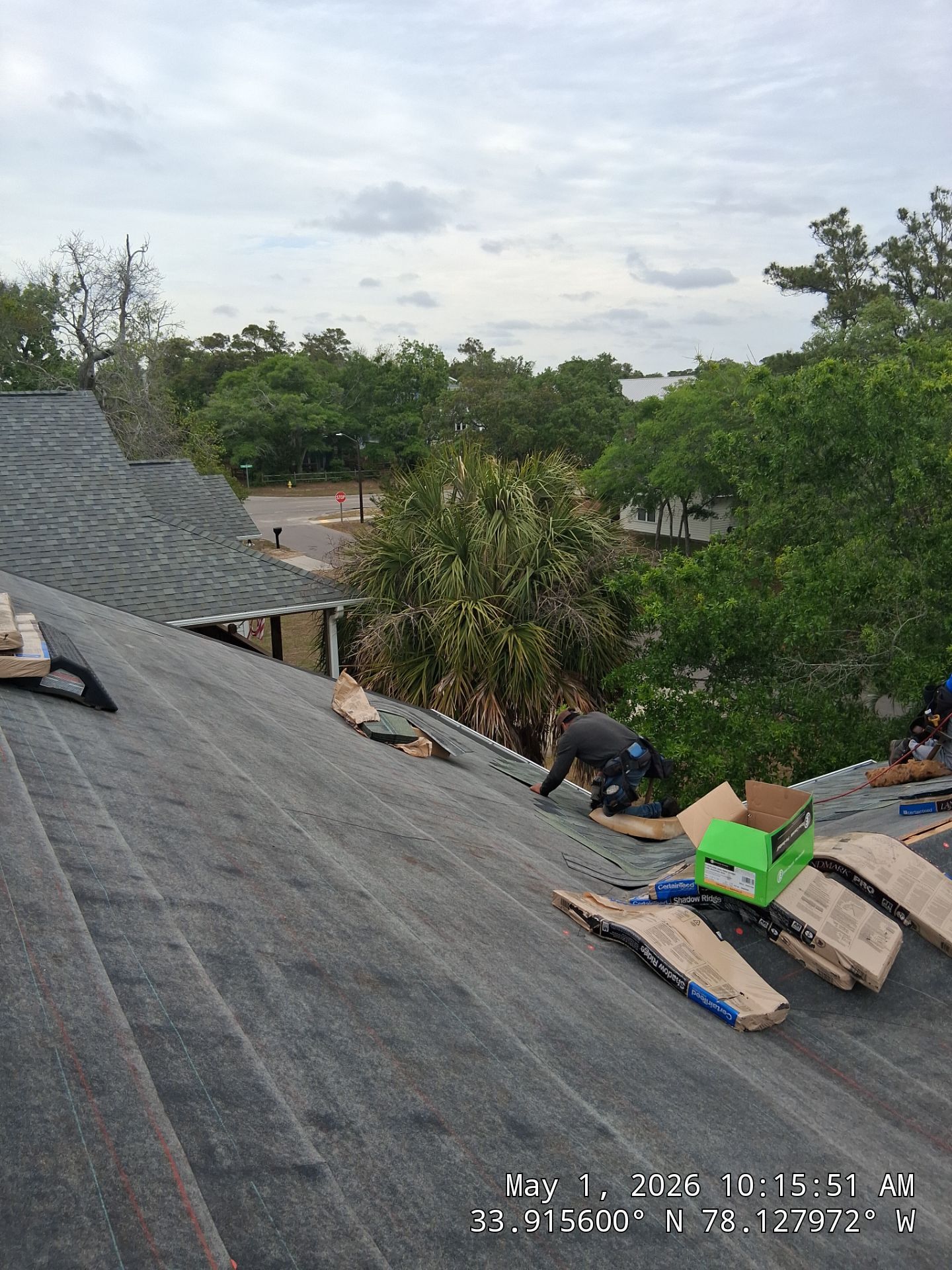 Fortified Roof Replacement in Oak Island by Roofing Contractors Wilmington using Landmark Pro Georgetown Gray by RGR Construction and Roofing, LLC