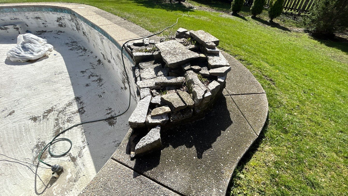 Aggregate Clean and seal using low gloss sealer by Northern Power Washing LLC.