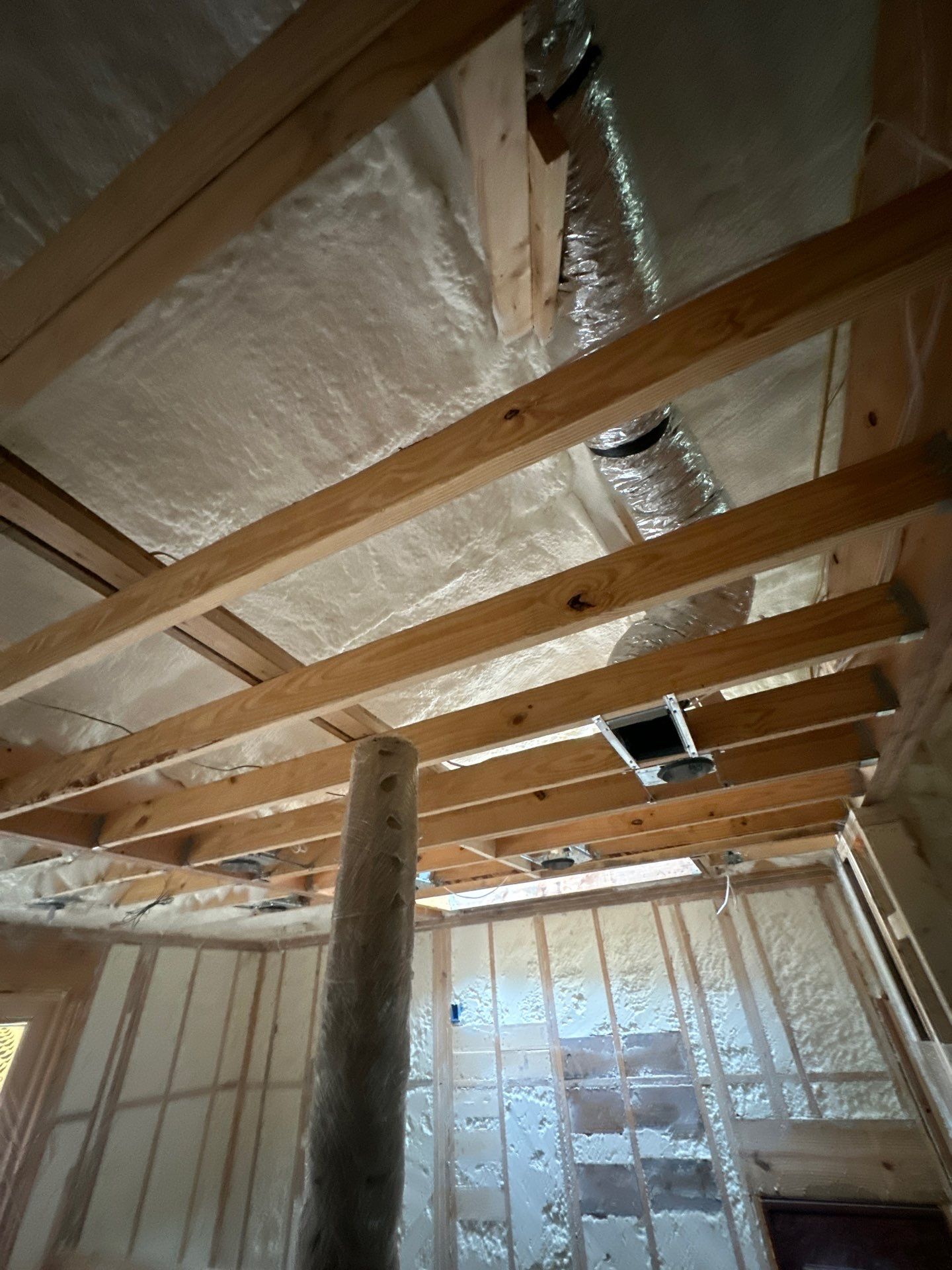 We spray foamed this beautiful and very unique custom home in Dallas by Apex Insulation Solutions