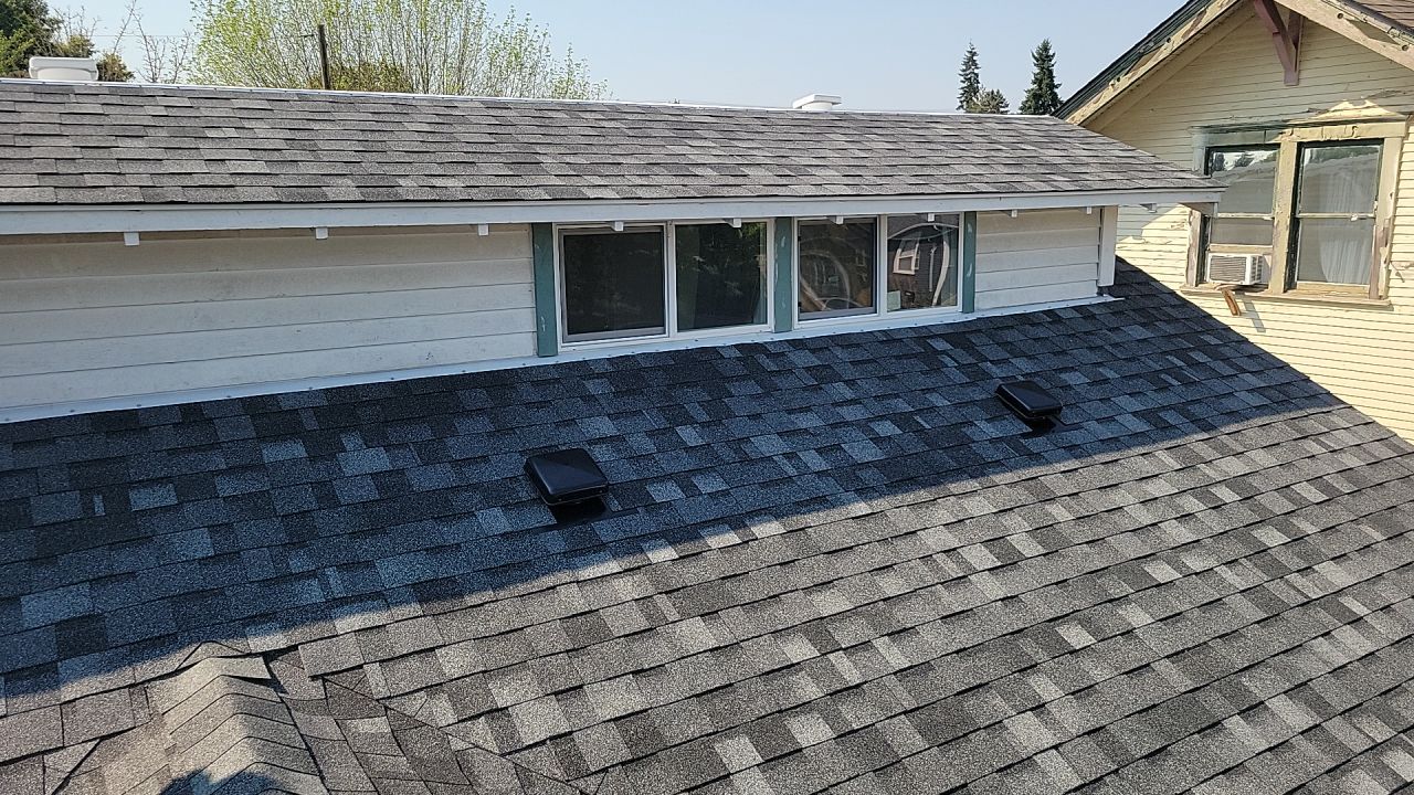 Residential Roofing Installation using IKO Dynasty (Color: Summit Grey) by Orezona Building & Roofing Company, Inc.
