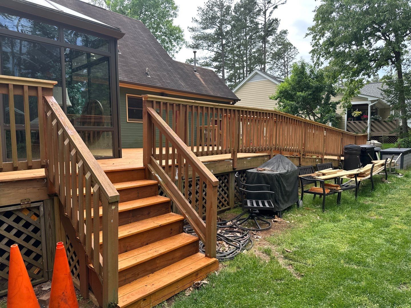 Weathered Deck using AcryFin by DuraSeal