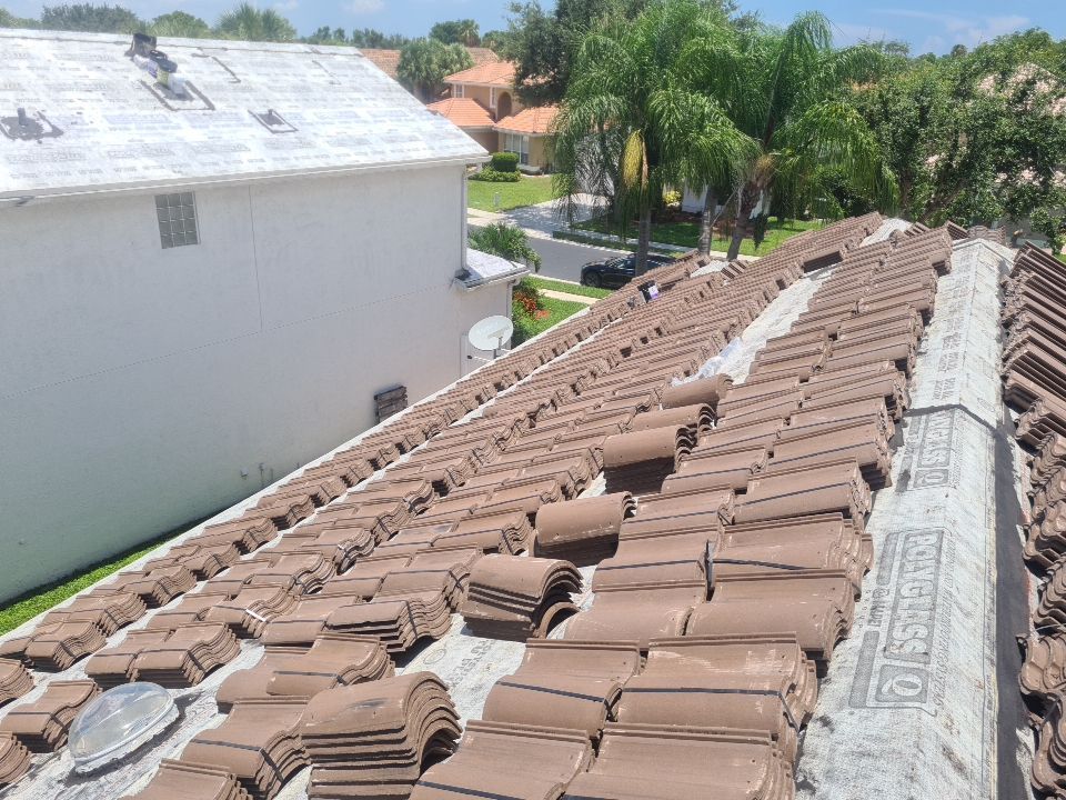 Residential Roofing Installation using Eagle Roofing Tile by BLUES BROTHERS ROOFING