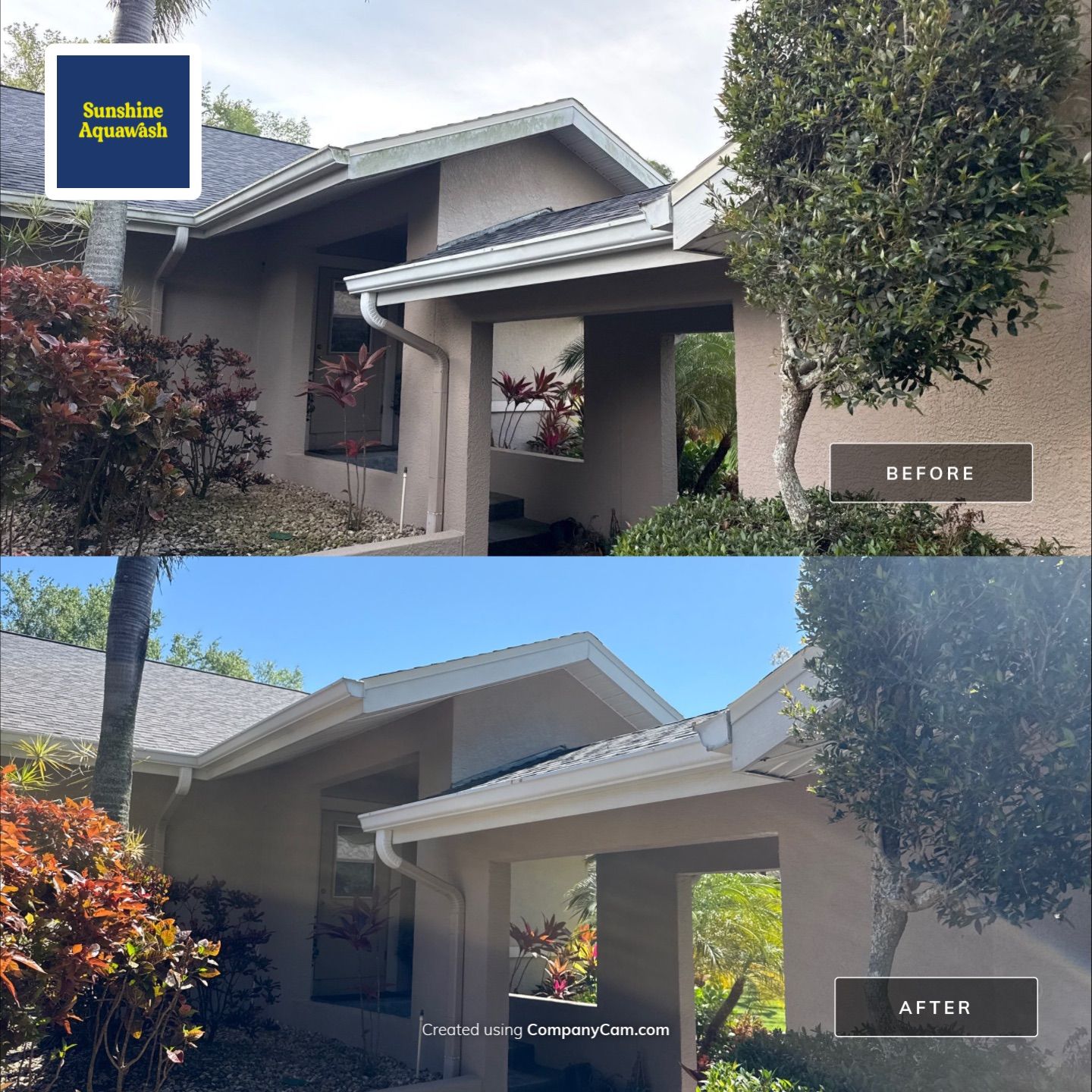 Large House Wash & Pool Cage Cleaning with Heavy Mud Dauber Nest Removal – Bradenton, FL 34209 by Sunshine AquaWash
