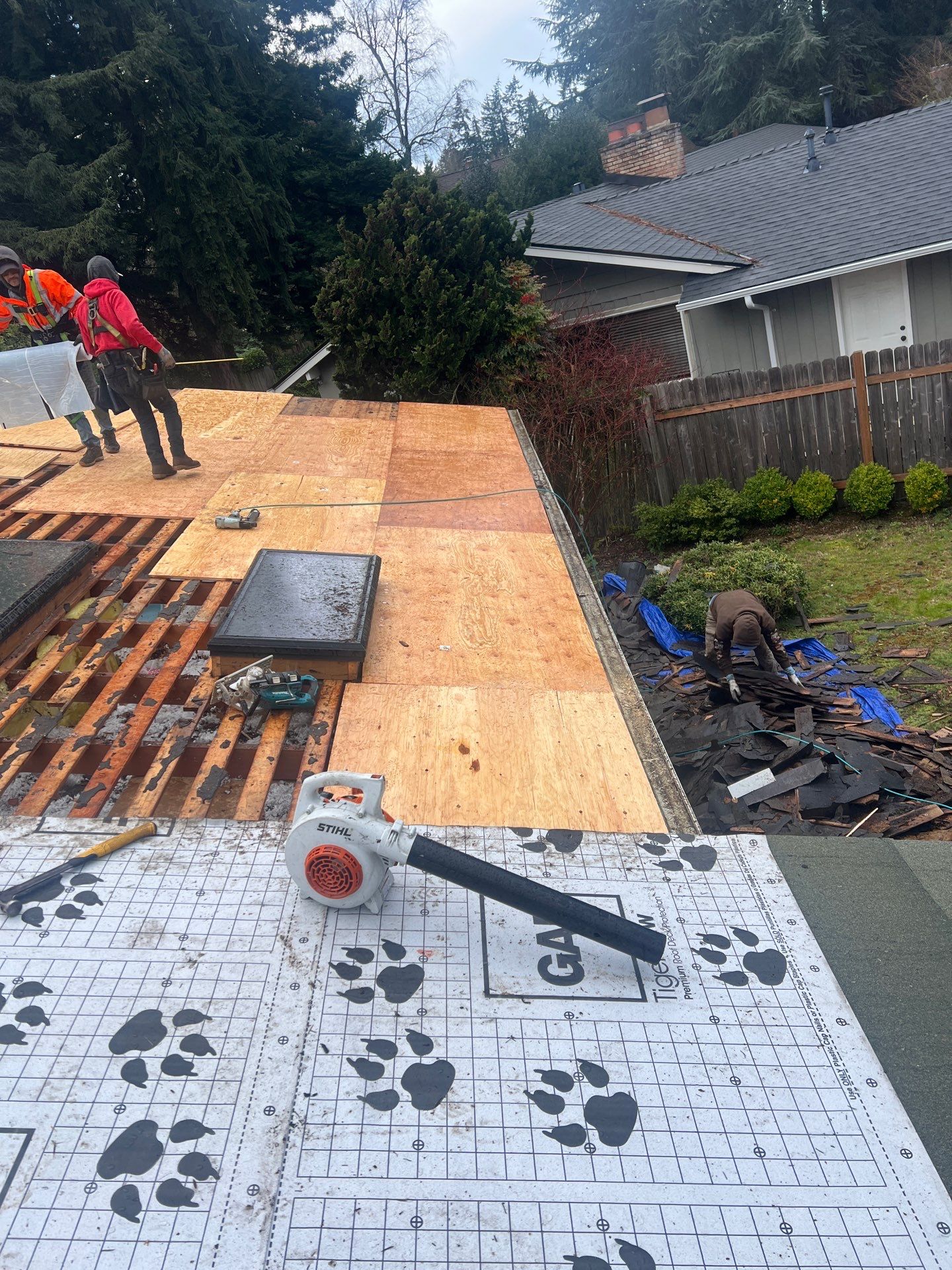Residential Roofing Installation using GAF HDZ Shingles by Roofing Formula LLC