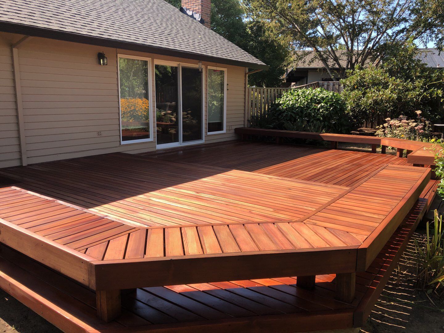 Deck Restoration using Armstrong-Clark Semi-Transparent Cedar by Paul Schopp