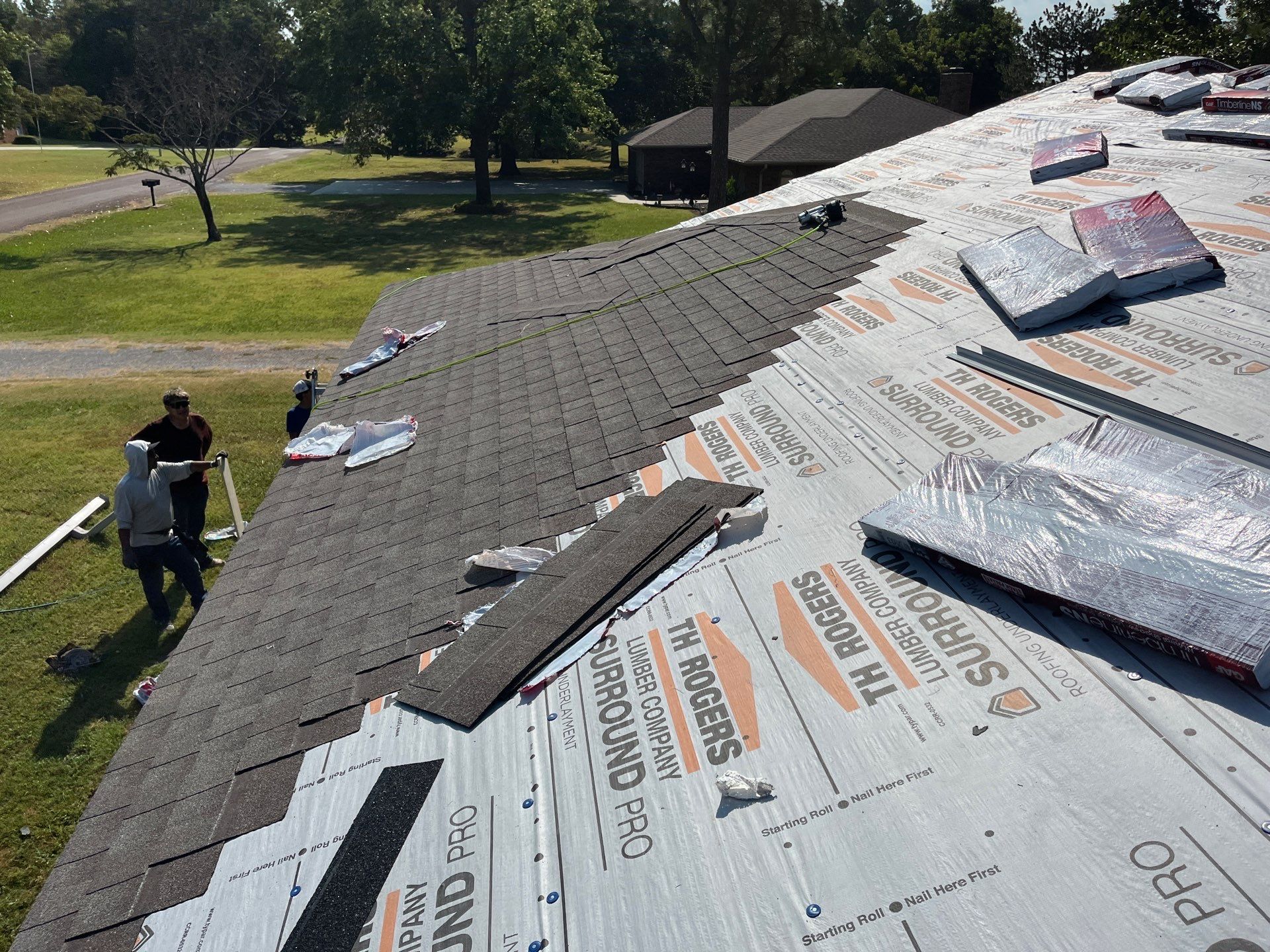 GAF Timberline Architectural Shingle Roof Replacement in Wynnewood by BANA Roofing and Solar Supply