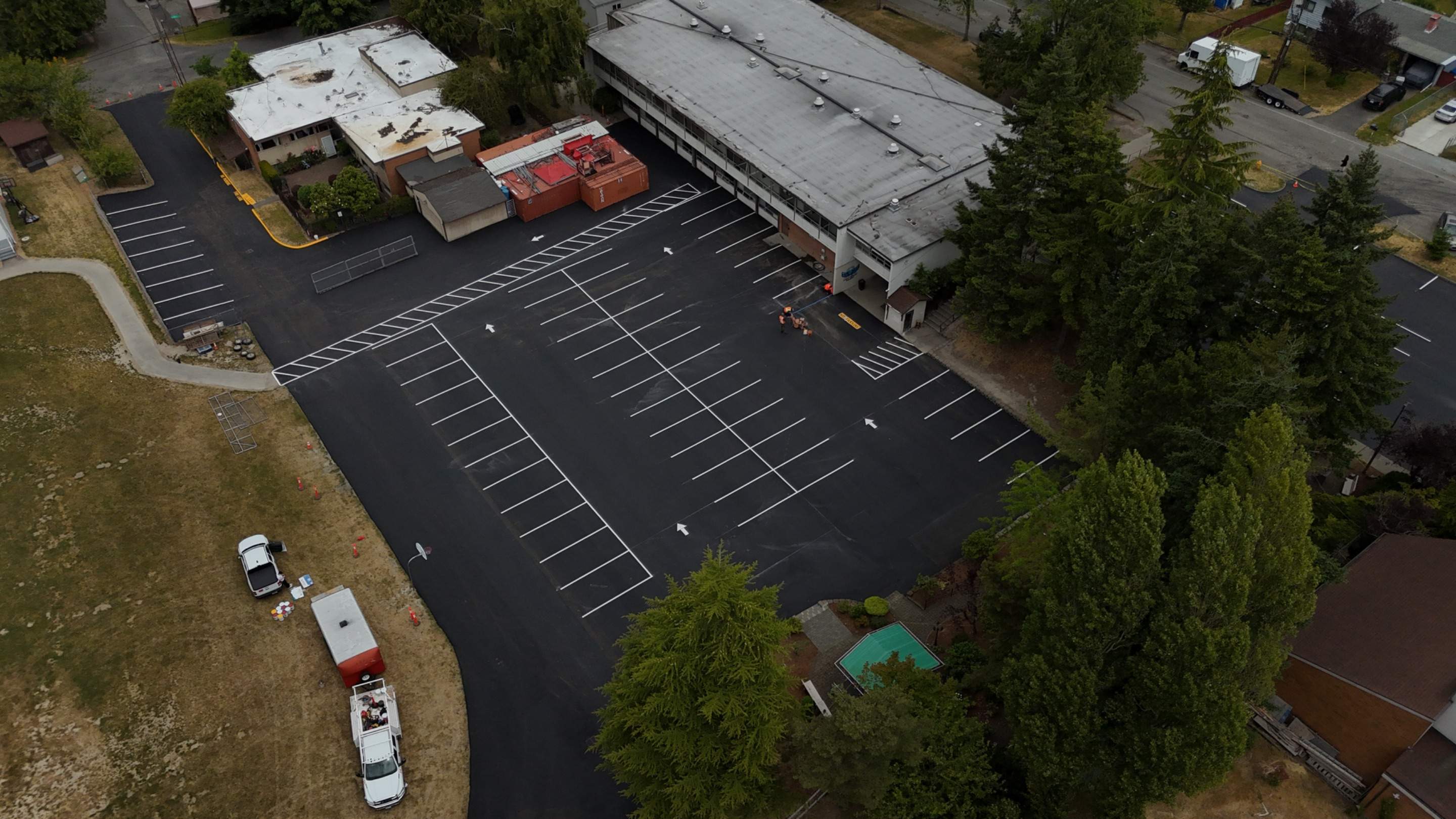Sealcoat Parking Lot Renovation by Jireh Asphalt & Concrete Inc 