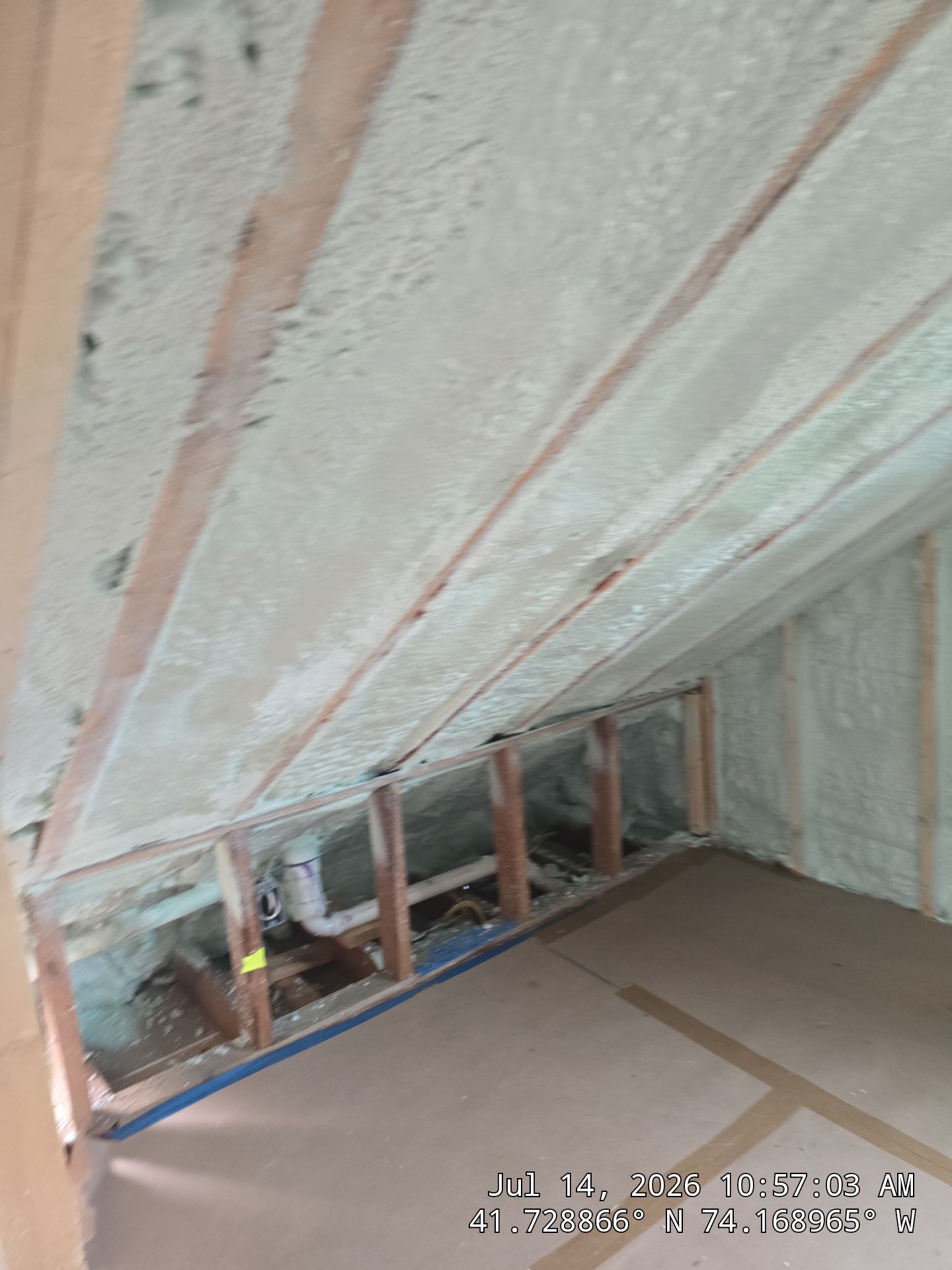 New Paltz Attic Retrofit with Spray Foam Insulation by NYS Foam & Energy