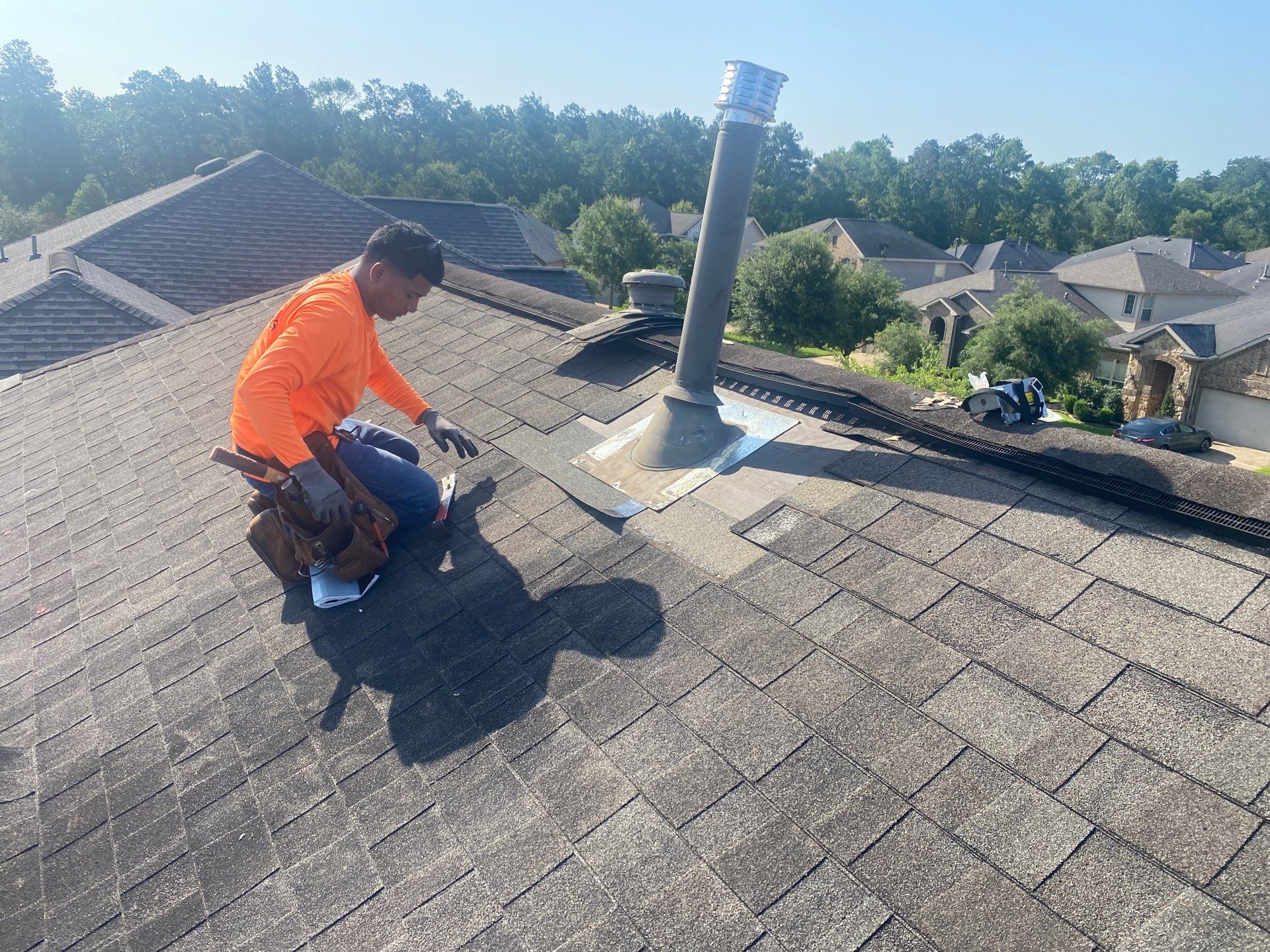 Hail Damage using Owen's Corning Duration (Lifetime) Shingles by Roof Repair Company