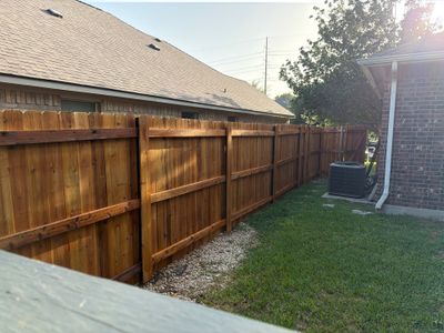 Custom Cedar Privacy Fence in Hutto