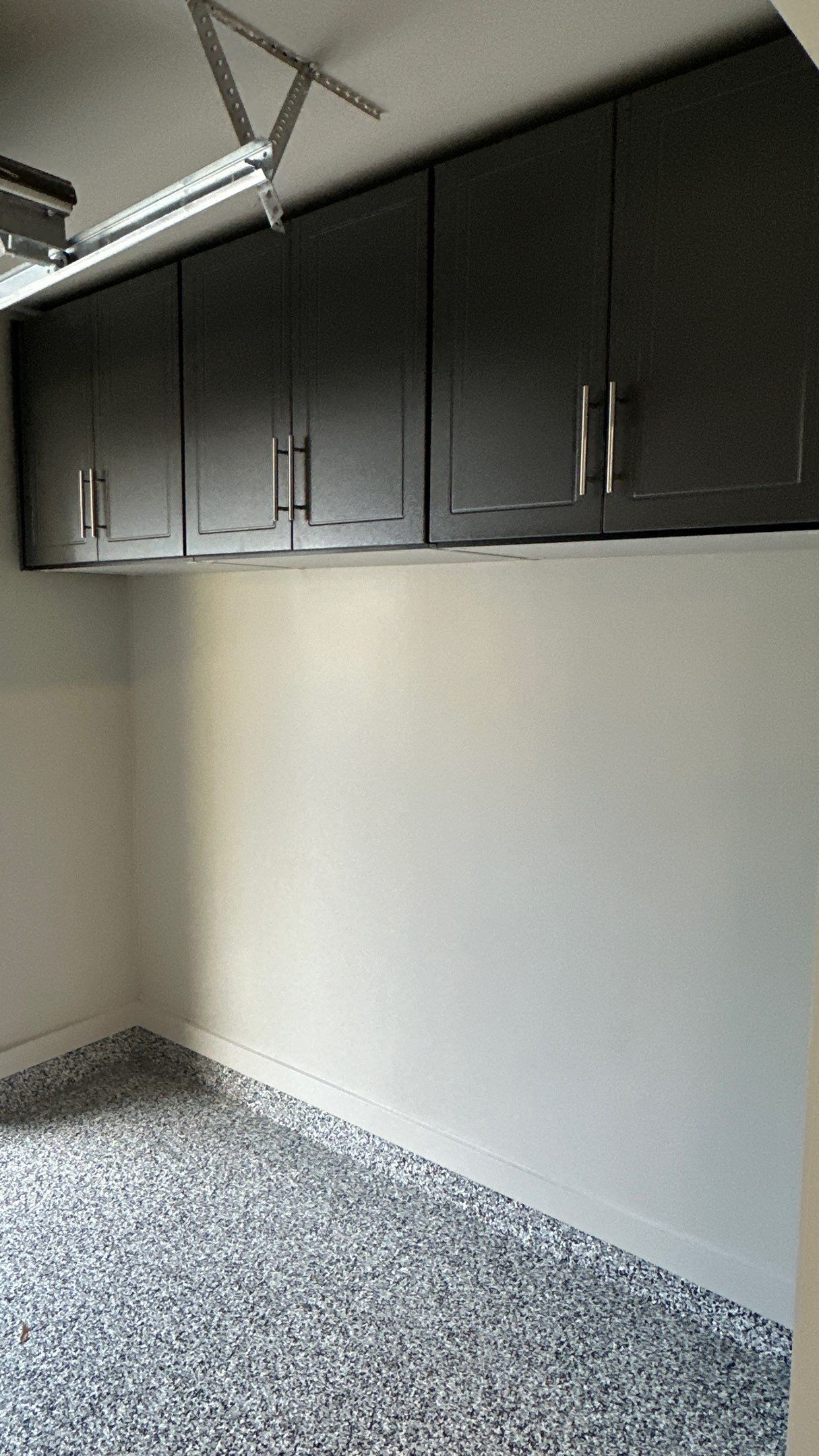 David M. took his garage up a notch with Brand new cabinets and an amazing floor by Banner Garage