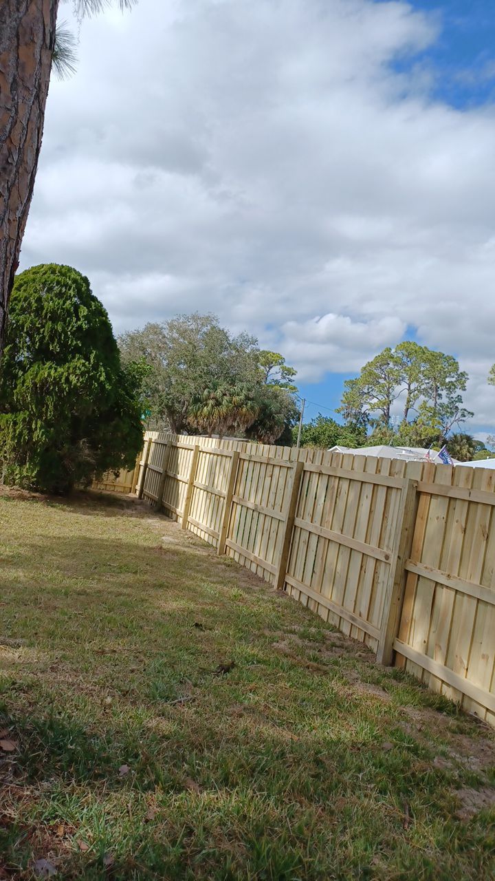North Port, FL 6ft. Tall Treated Board on Board Privacy Fence by Asap fence and gates, LLC