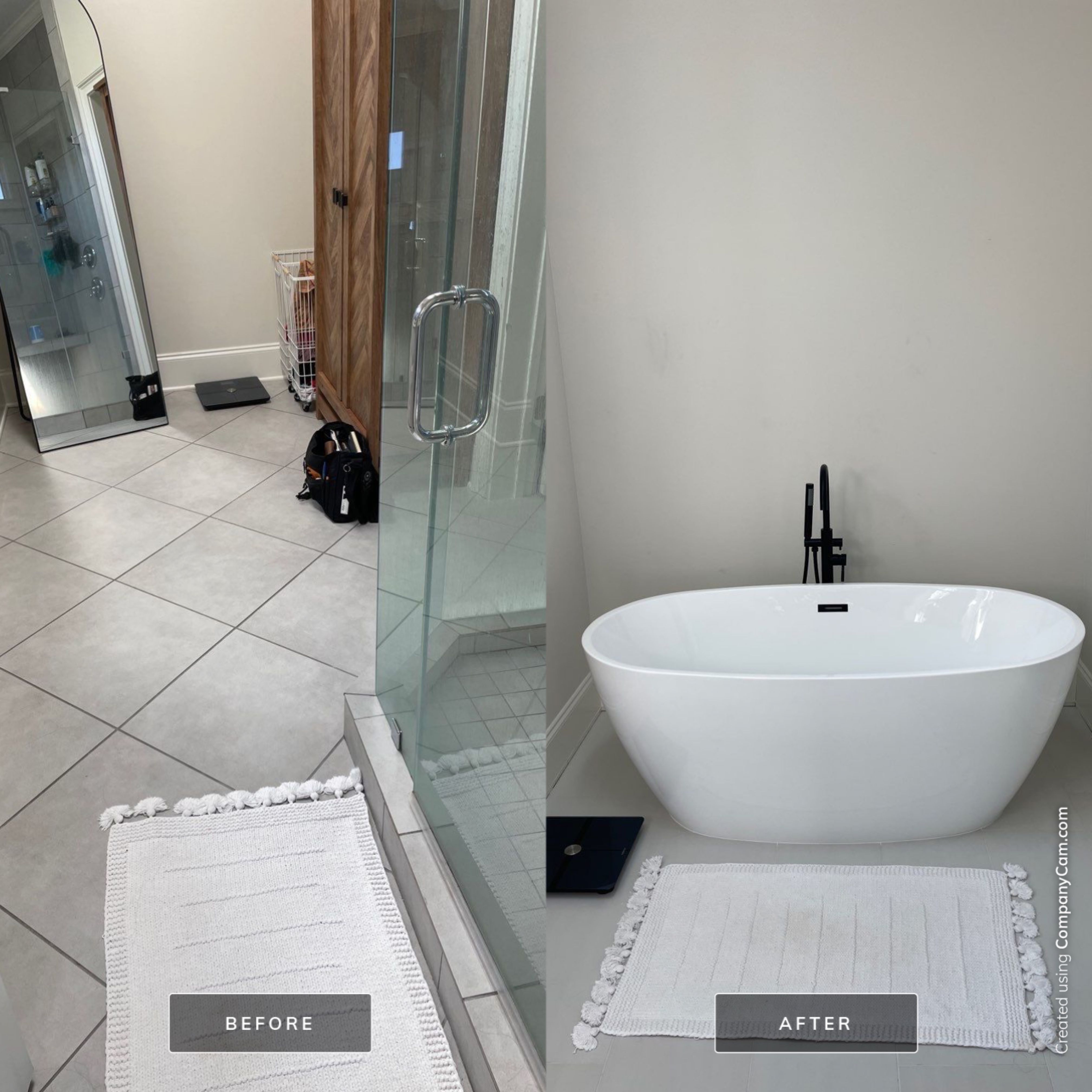Glamorous Tile Shower Remodel by Footprints Floors of East Atlanta