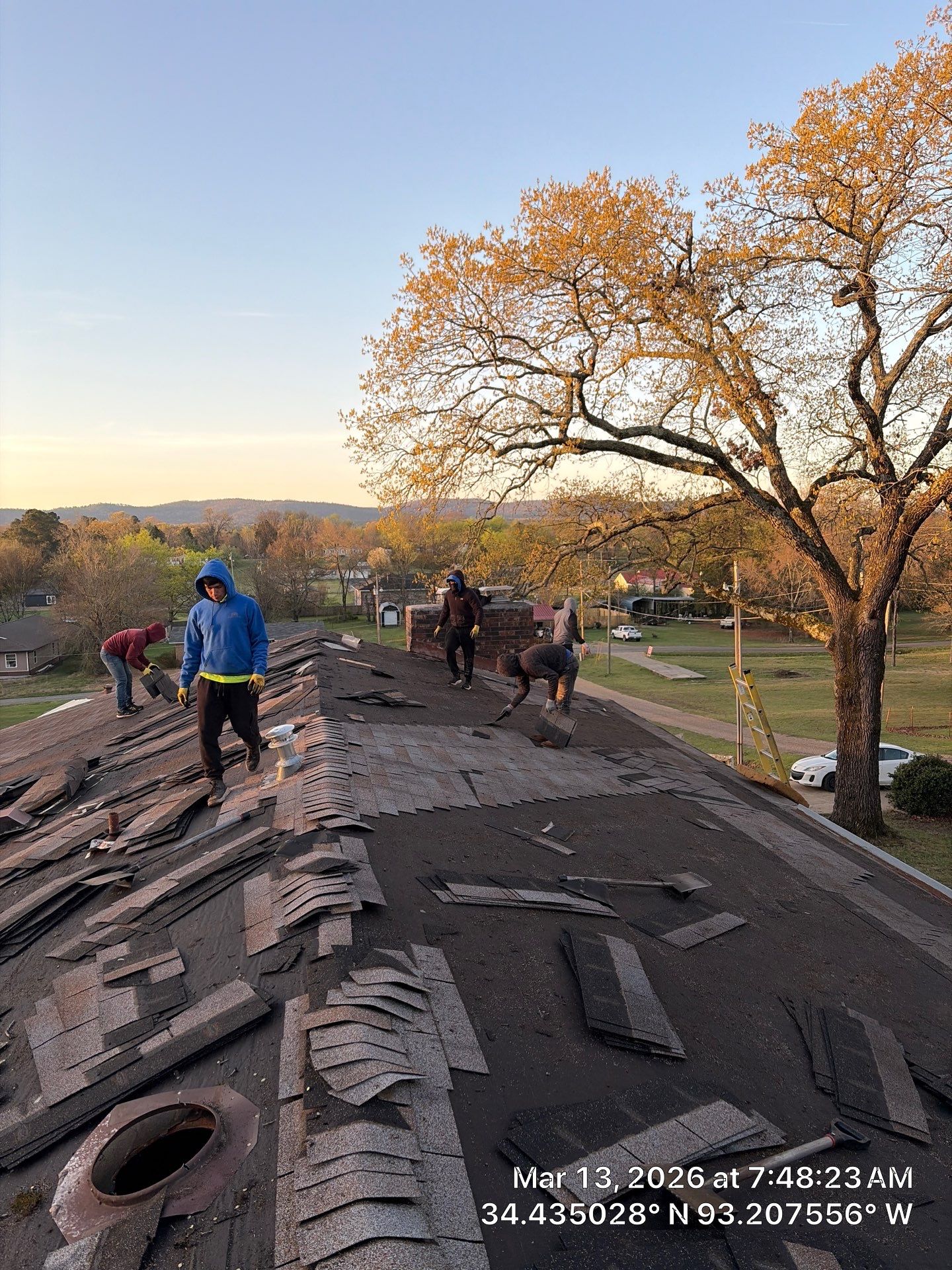 GAF Timberline UHDZ Shingle Roof Replacement and Decking Repair in Pearcy by Temple Roofing and Exteriors