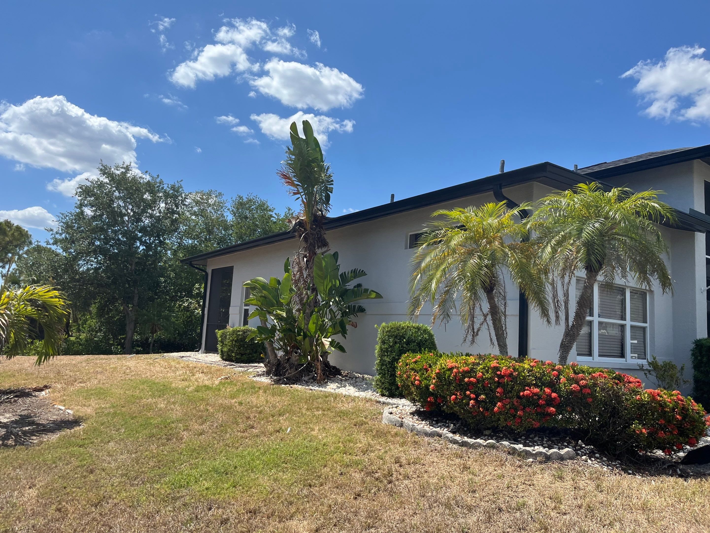 New Soffit and Fascia and Gutters in North Fort Myers FL by Gutter Professors