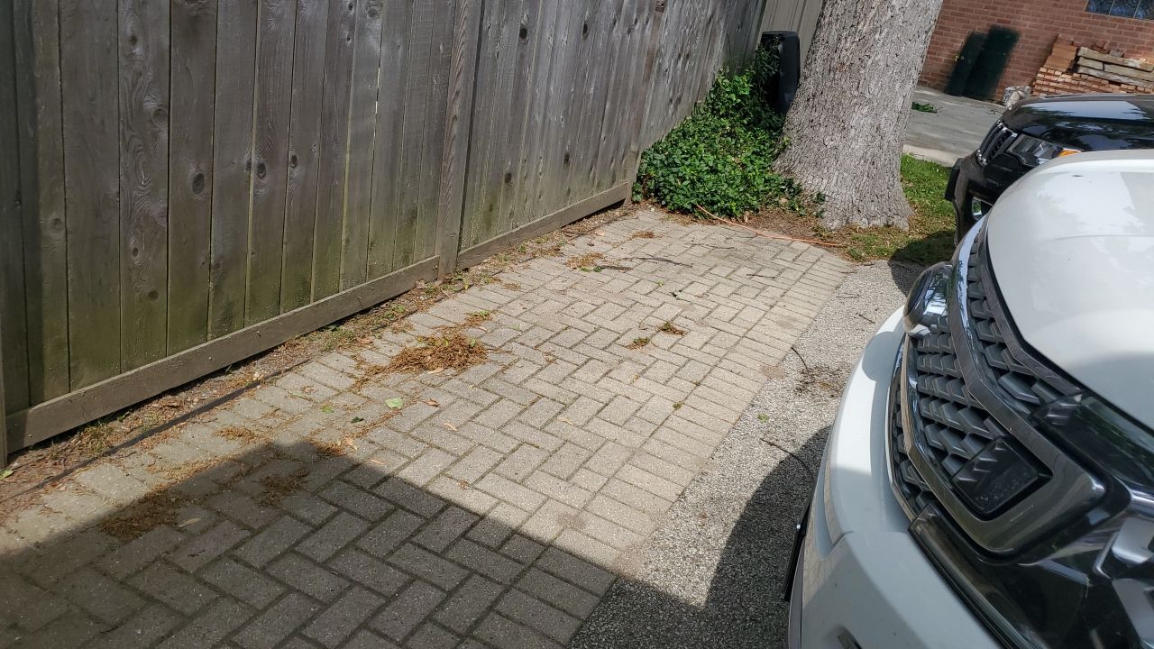 Brick patio repair, clean sand and seal by Northern Power Washing LLC.