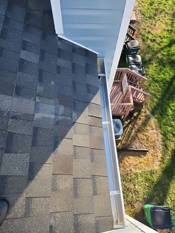 Gutter Cleaning using water by Power Wash Masters LLC